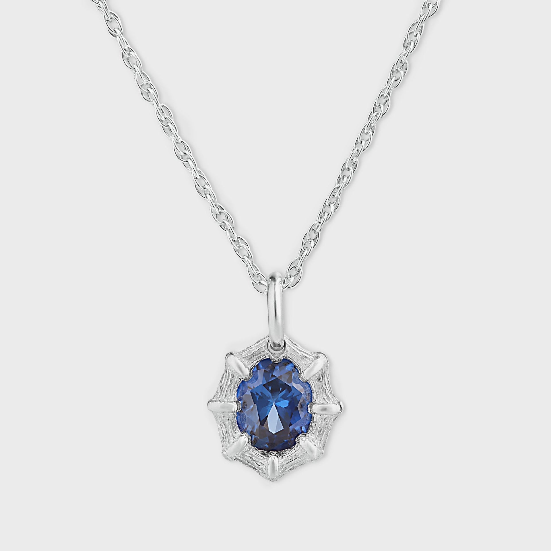 Bleue Burnham Mixed Border Pendant - Silver