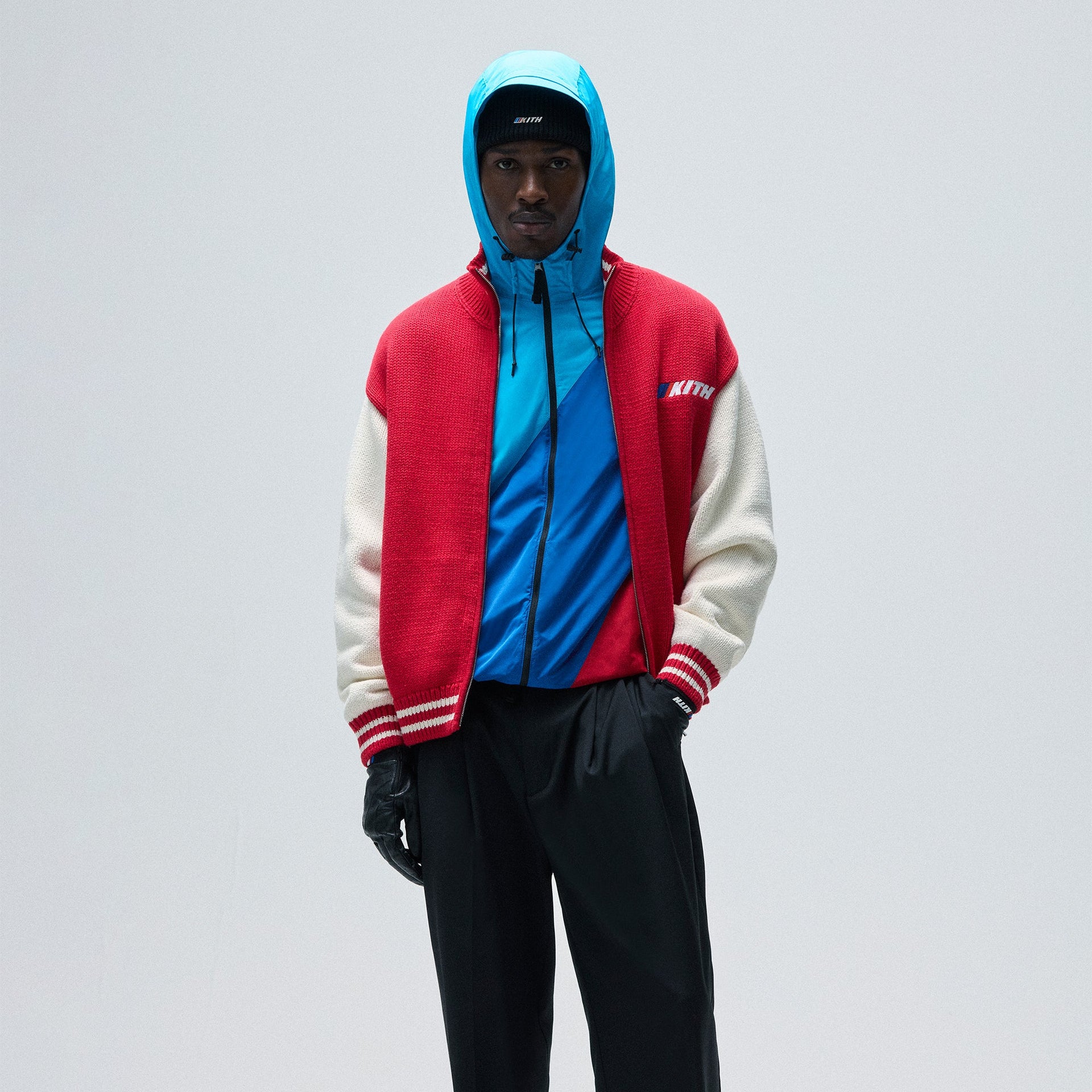 Kith for BMW Wyona Full Zip Sweater - Cinnabar