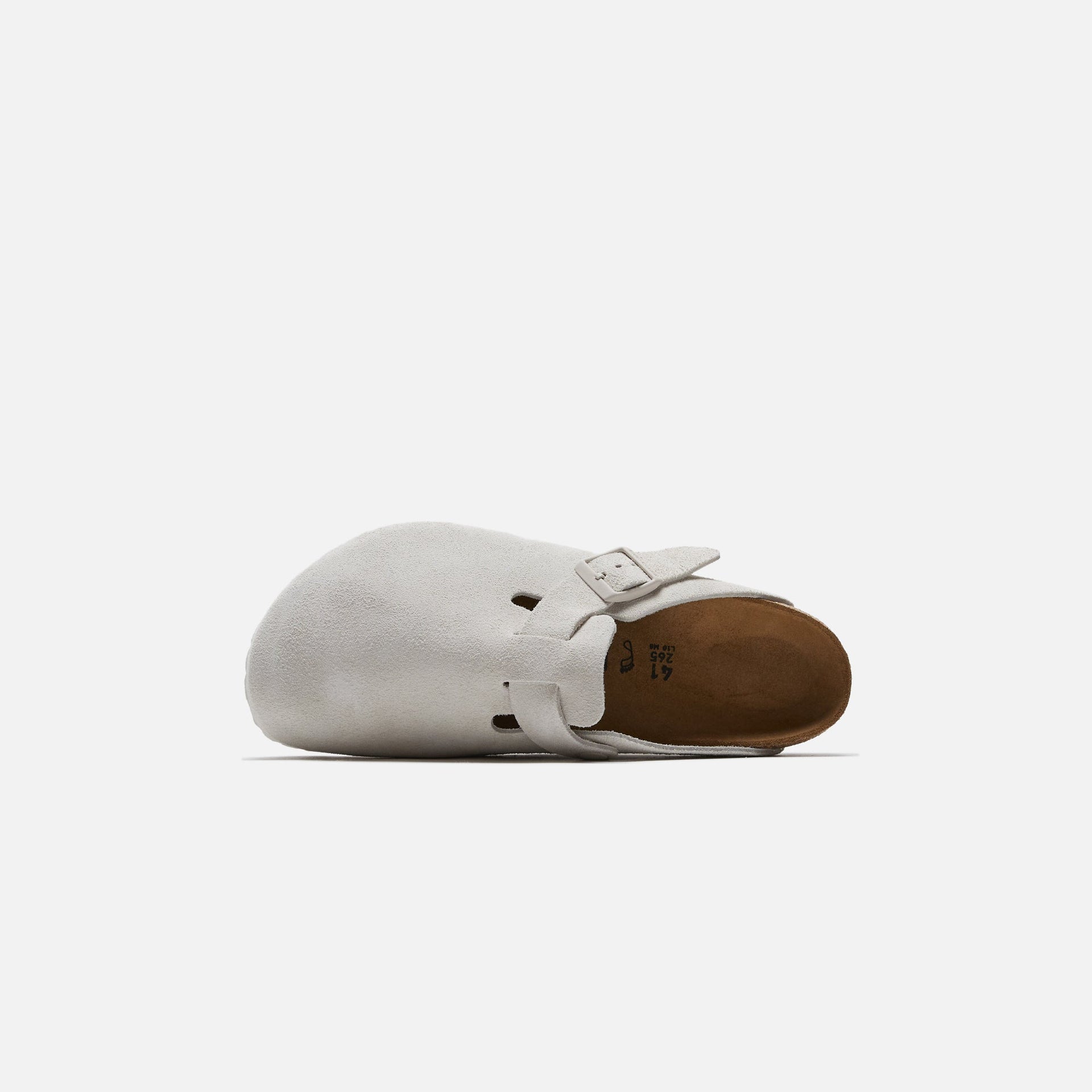 Birkenstock Boston Antique Suede - White