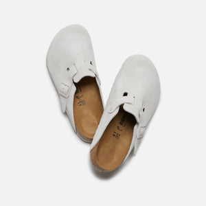 Birkenstock Boston Antique Suede - White