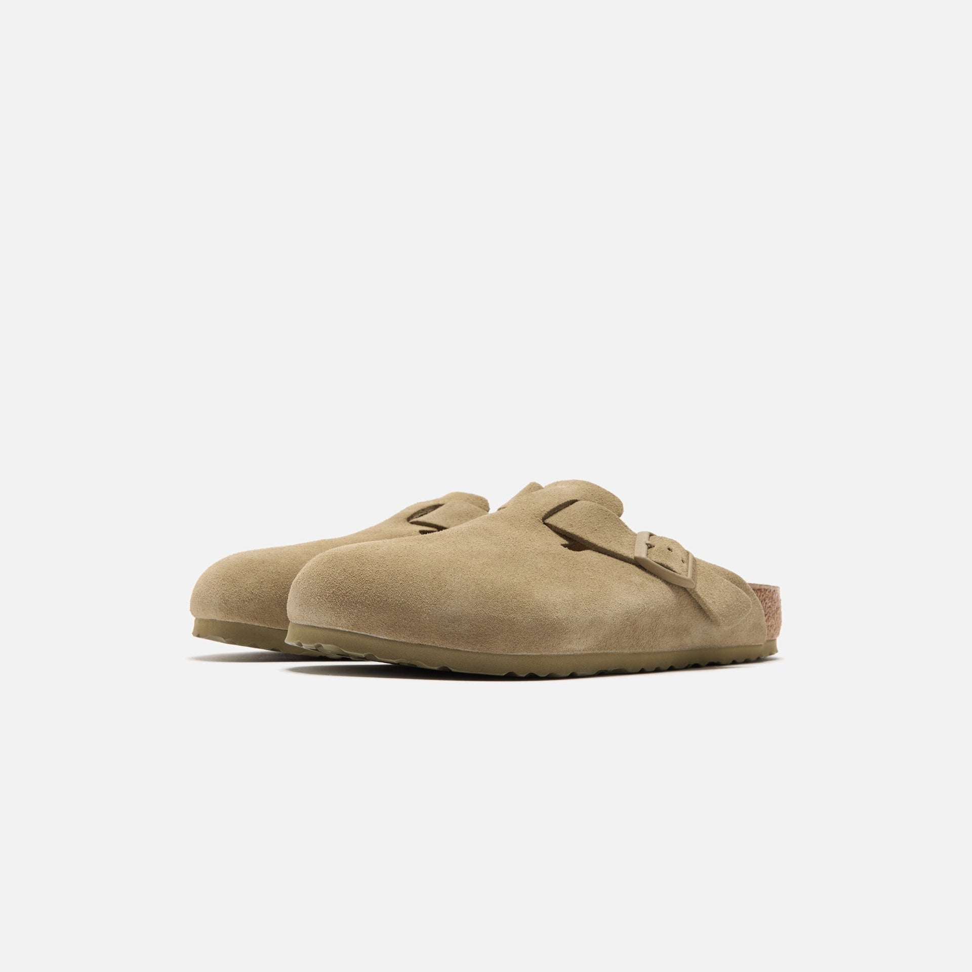 Birkenstock Boston Suede - Faded Khaki