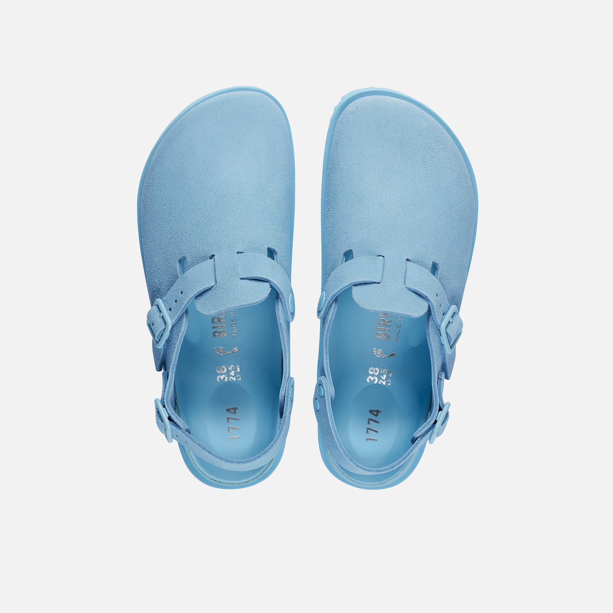 Birkenstock 1774 WMNS Tokio Suede Leather - Powder Blue – Kith Europe