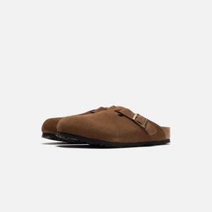 Birkenstock Boston Suede Corduroy - Dark Tea