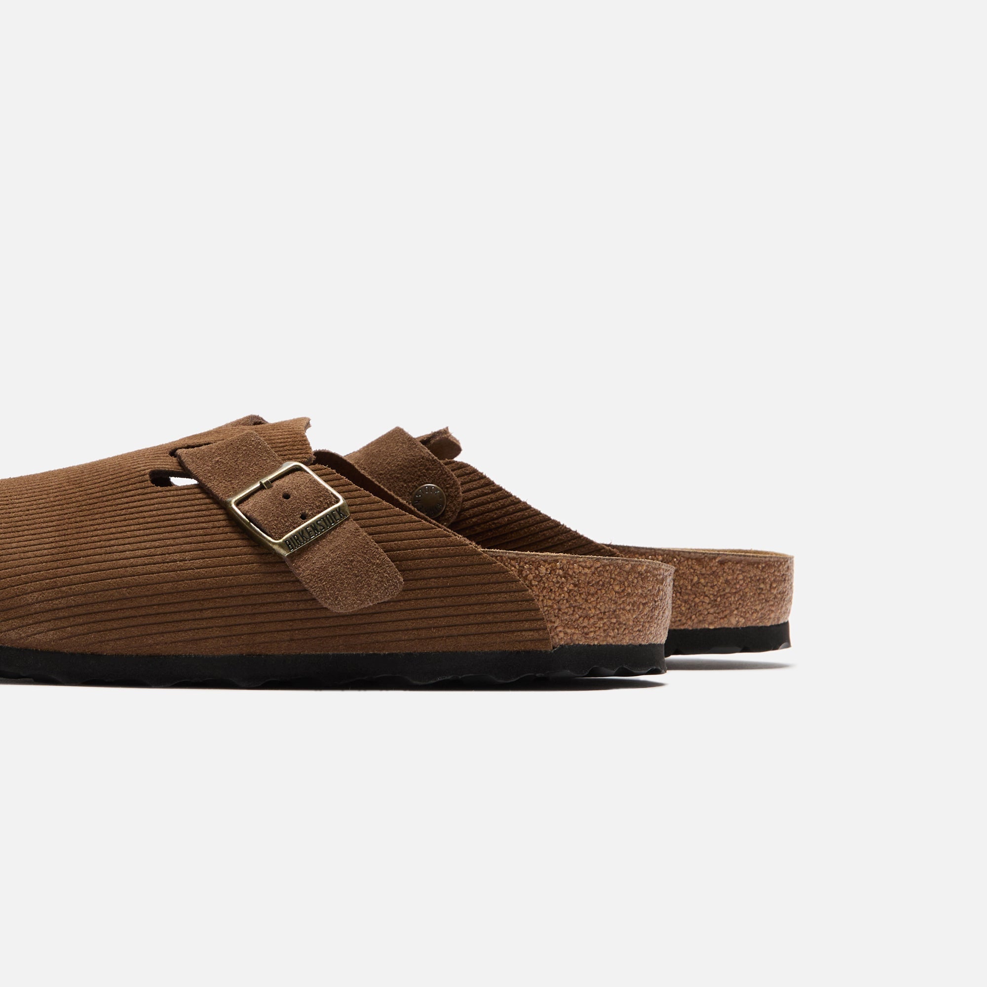 靴 BIRKENSTOCK Exclusive Boston Corduroy 38 Birkenstock Boston Suede Corduroy - Dark Tea – Kith Europe