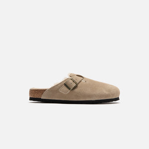 Birkenstock Boston Shearling Suede - Taupe / Sandcastle