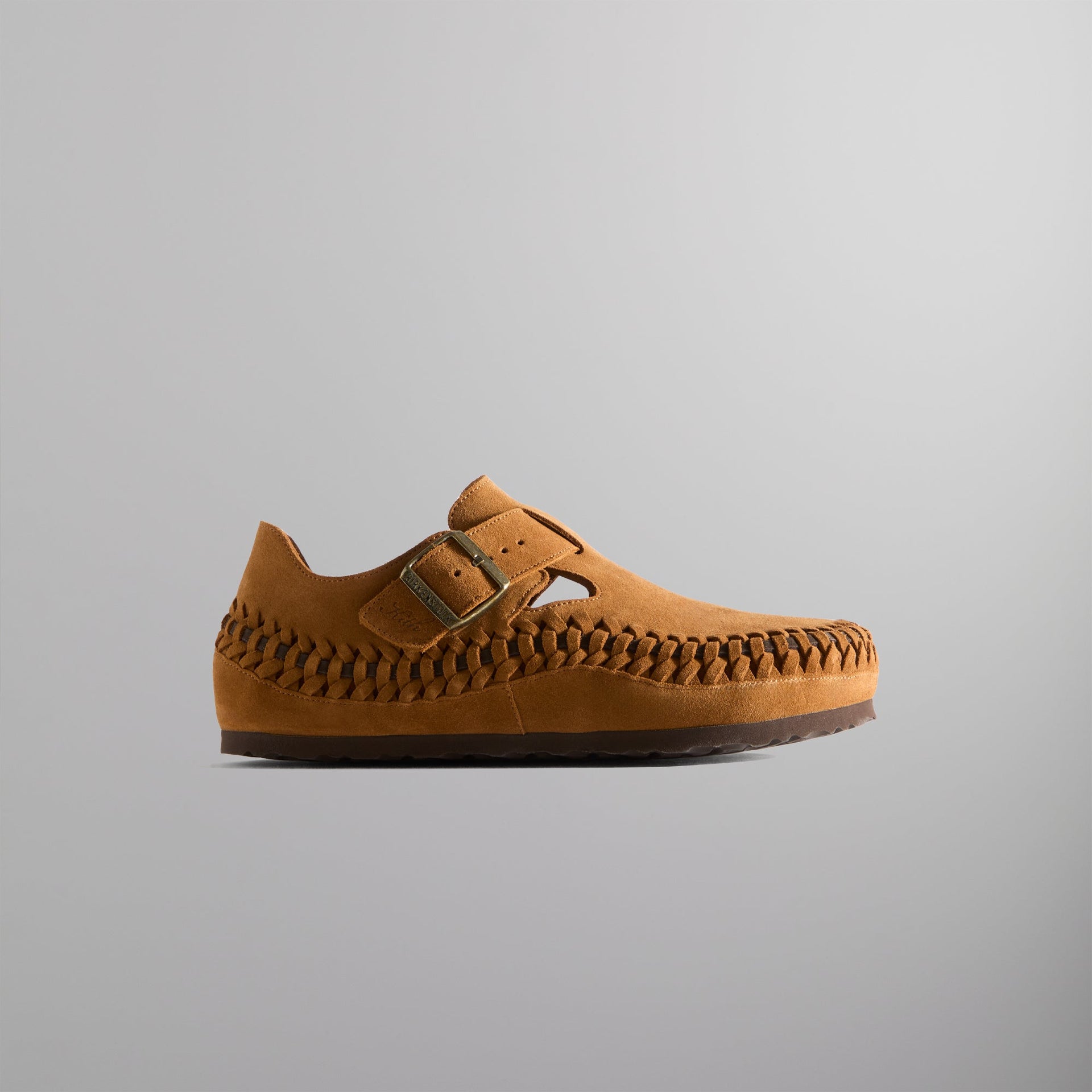 Kith for Birkenstock London Braided Shearling -  Mink / Mocca