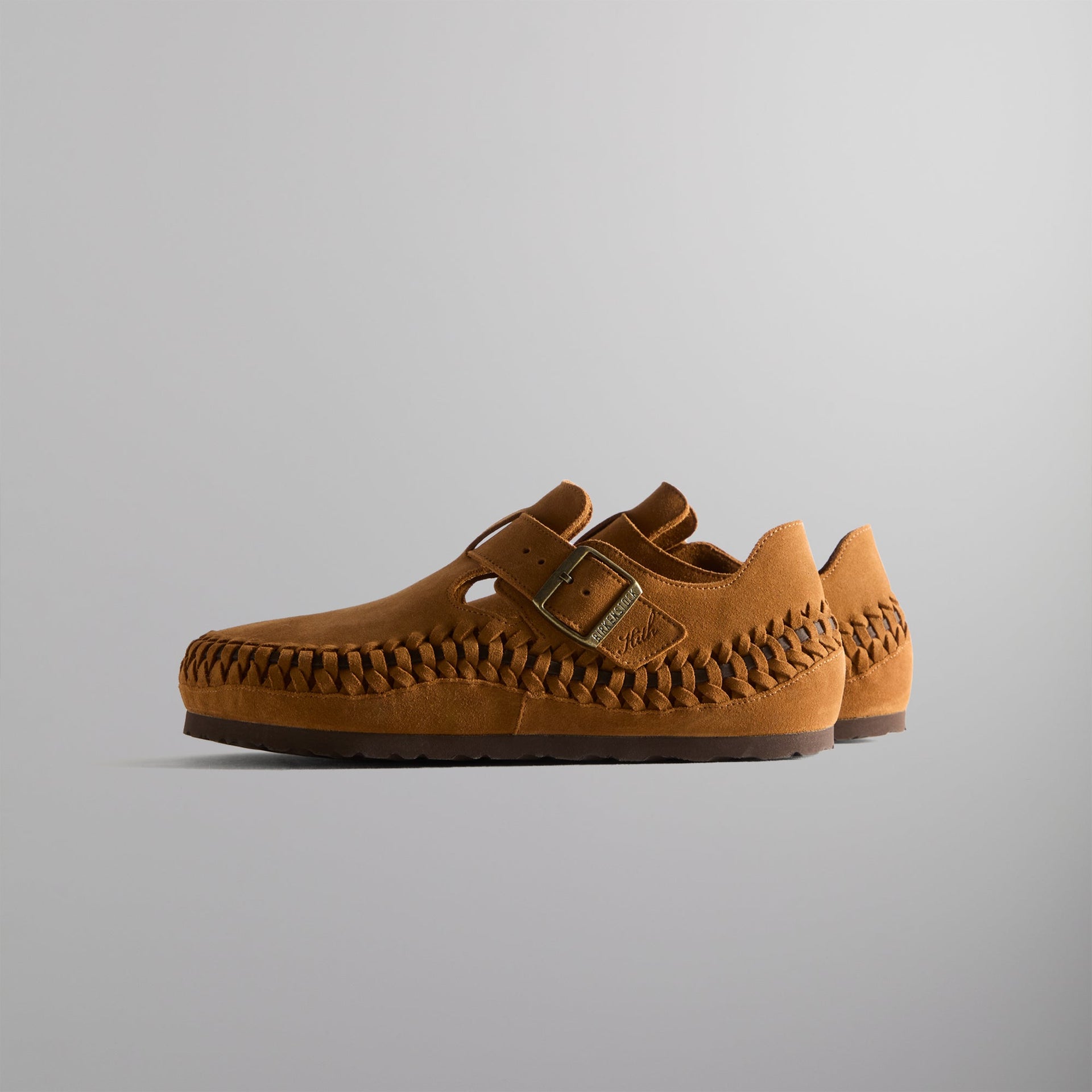 Kith for Birkenstock London Braided Shearling -  Mink / Mocca