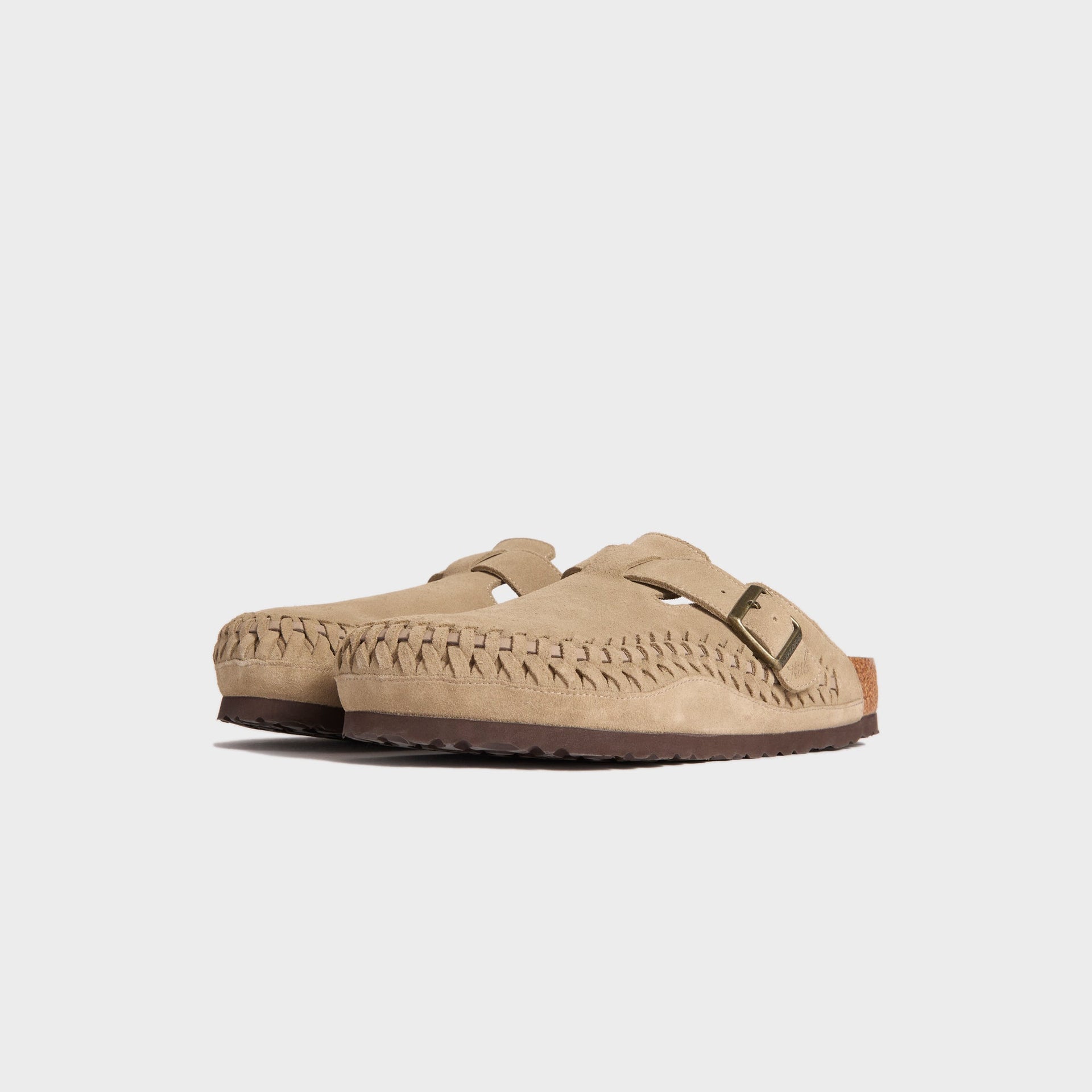 Kith for Birkenstock Suede Boston Braided - Taupe