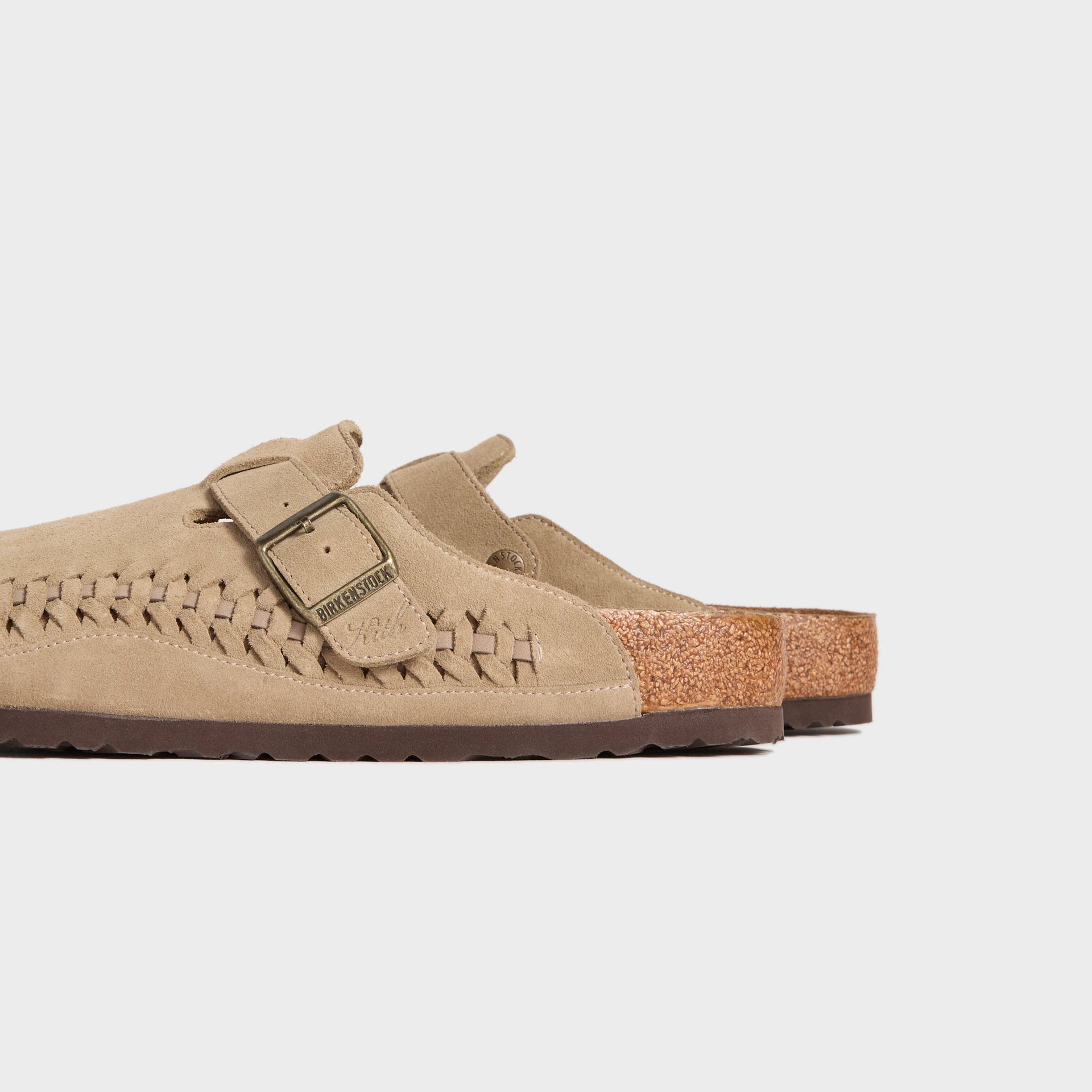 Kith for Birkenstock Suede Boston Braided - Taupe