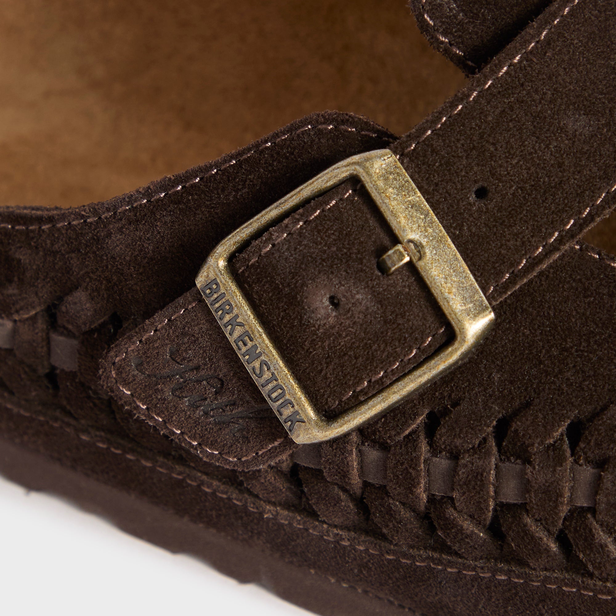 Kith for Birkenstock Suede Boston Braided - Mocca – Kith Europe