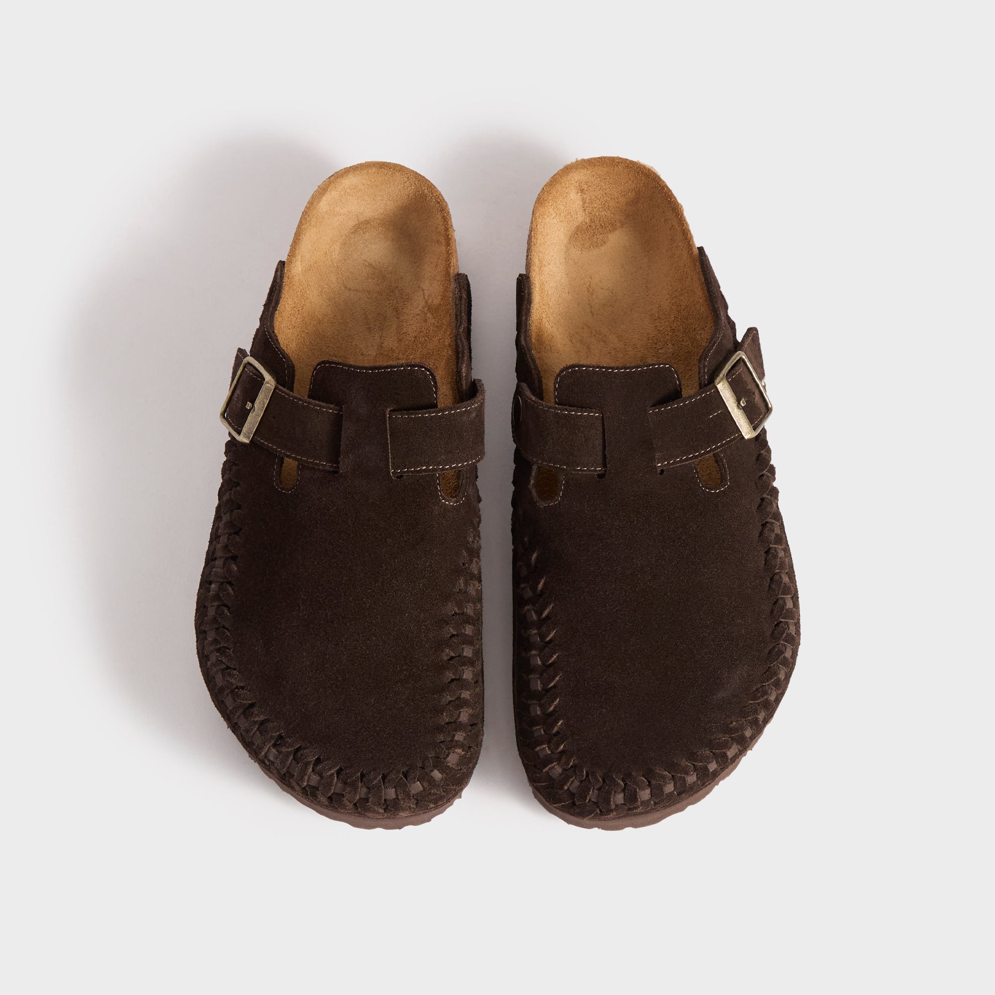 Kith for Birkenstock Suede Boston Braided - Mocca – Kith Europe