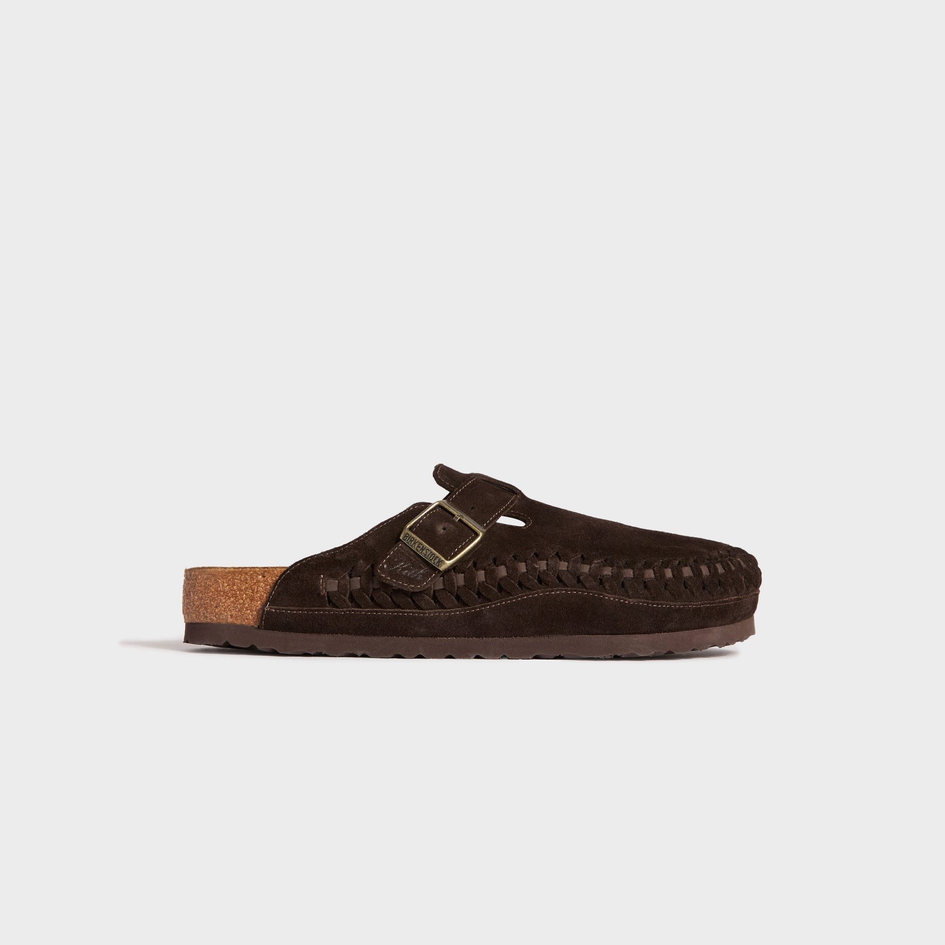 Kith for Birkenstock Suede Boston Braided - Mocca