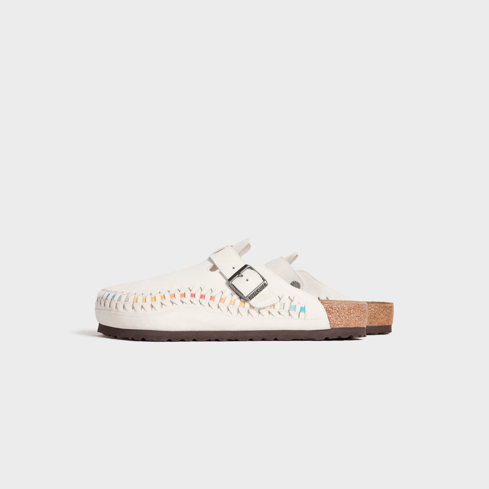 Kith for Birkenstock WMNS Suede Boston Braided - Antique White