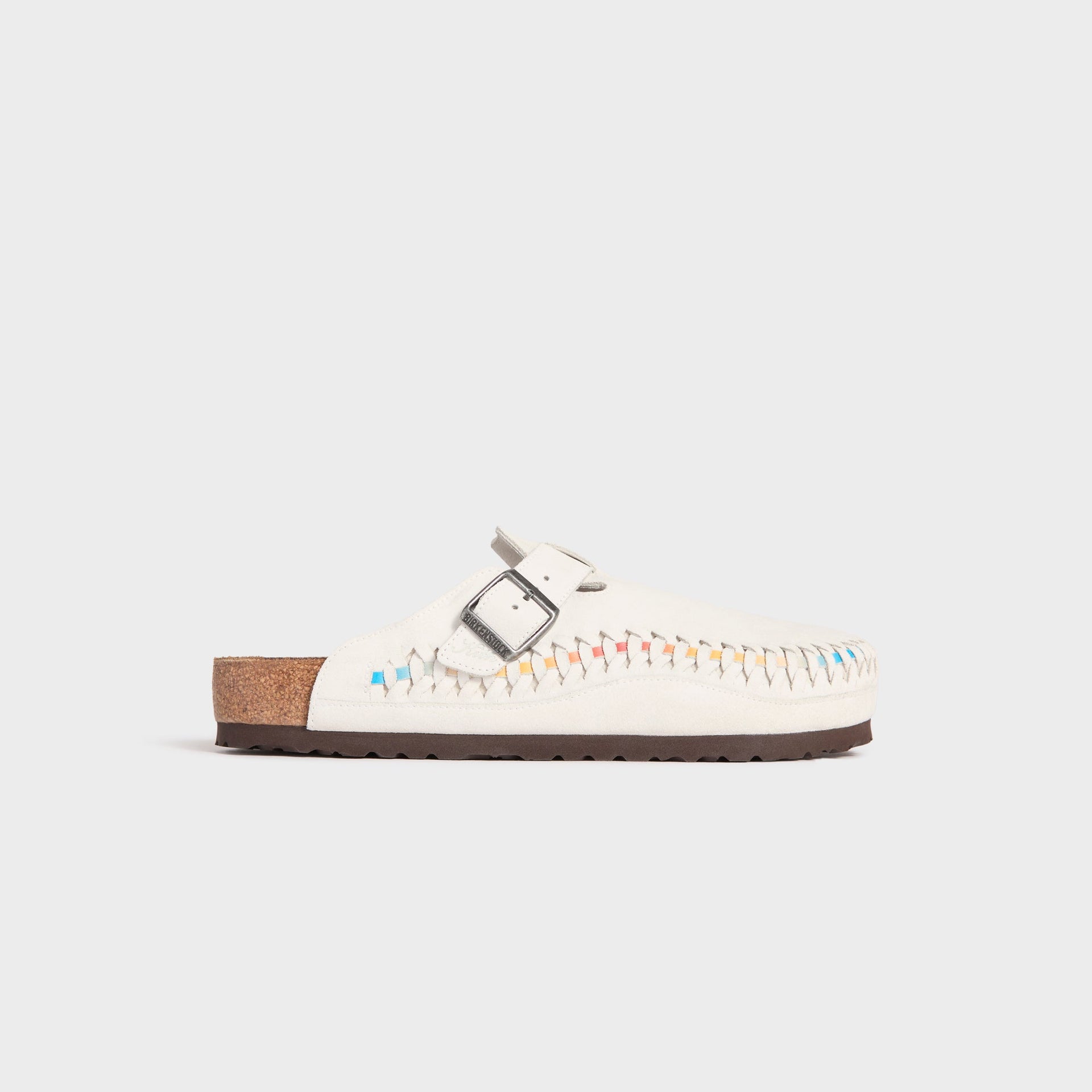 Kith for Birkenstock WMNS Suede Boston Braided - Antique White / Tie Dye