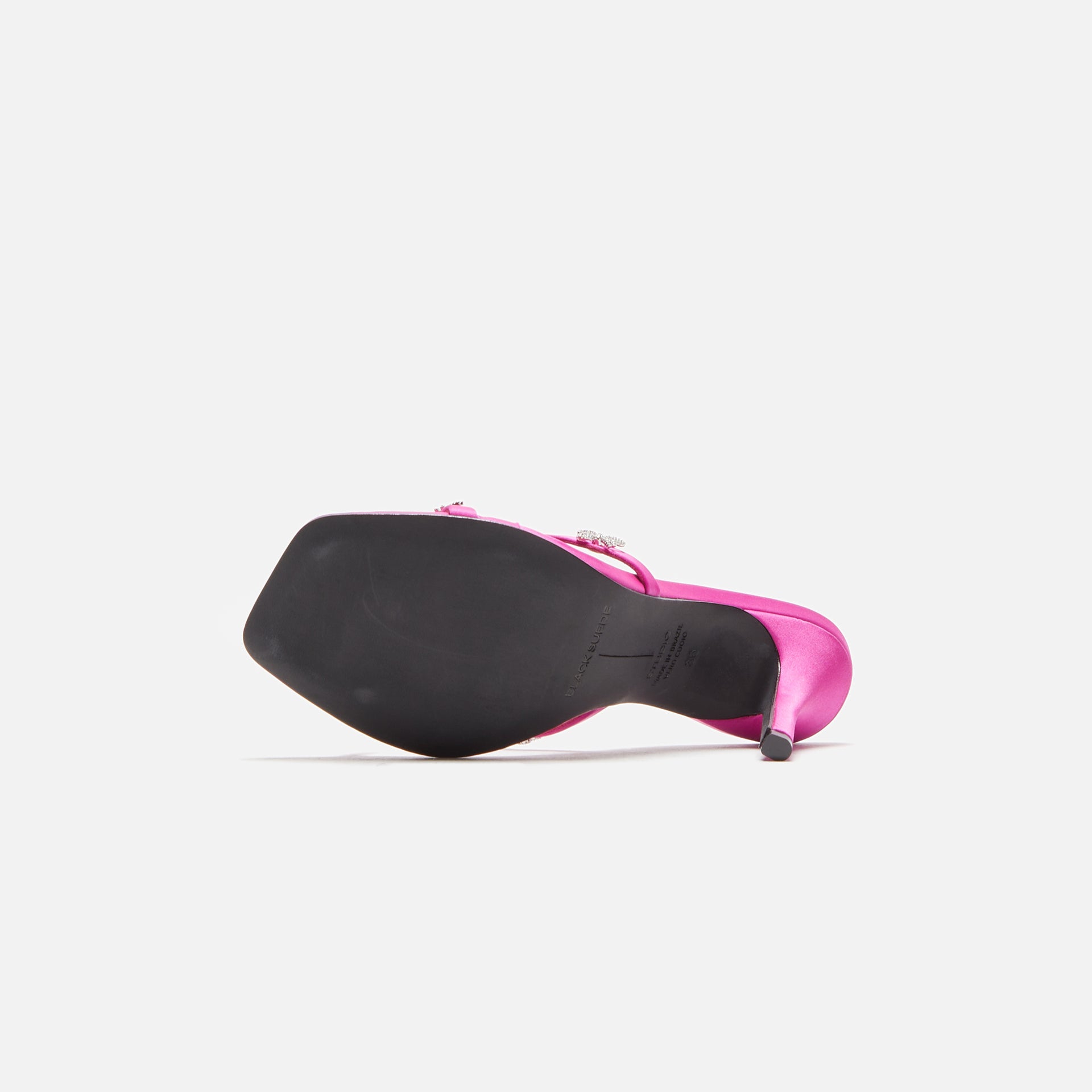 Black Suede Studio Arielle - Embellished Berry Satin