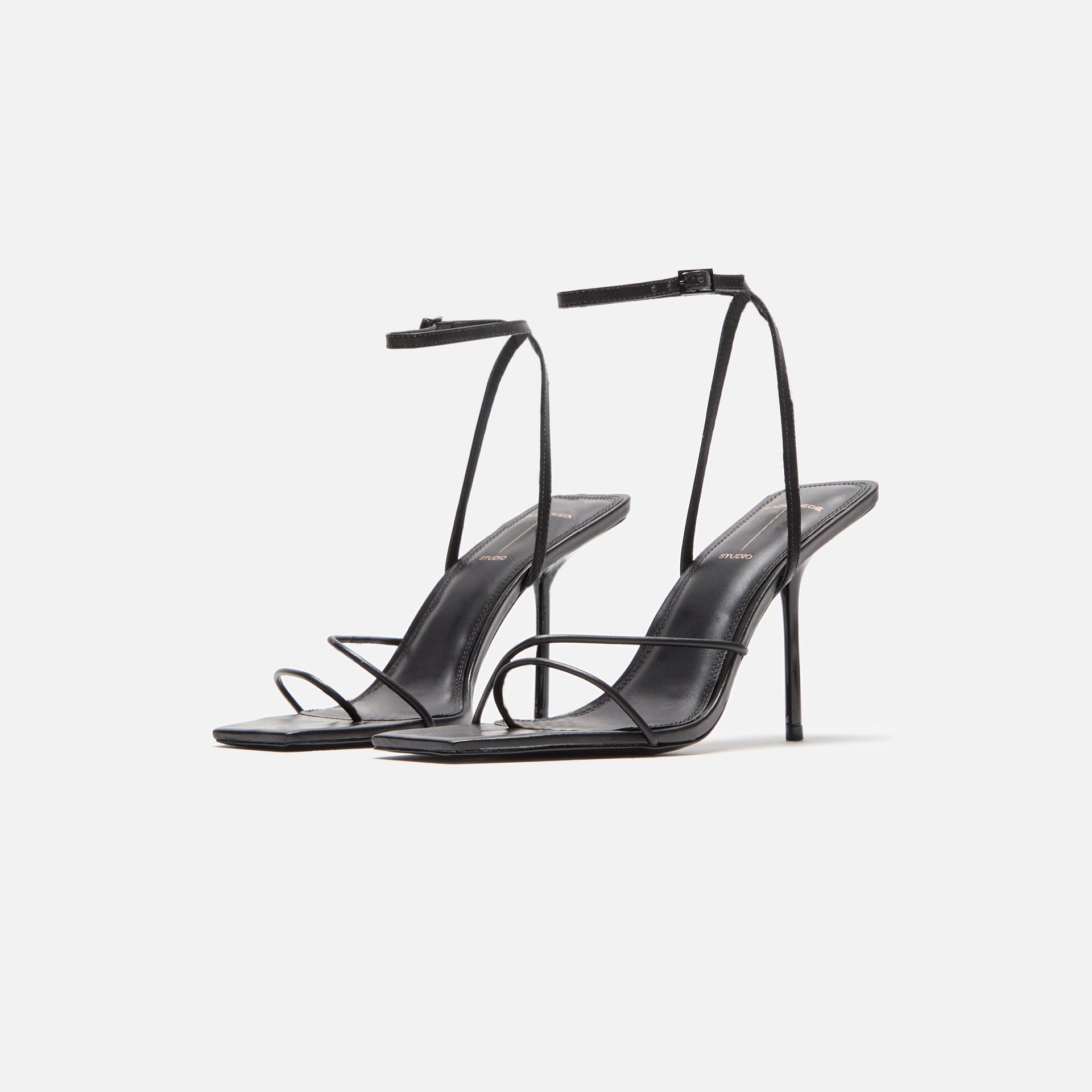 Black Suede Studio Iris 95 Sandal - Black Nappa