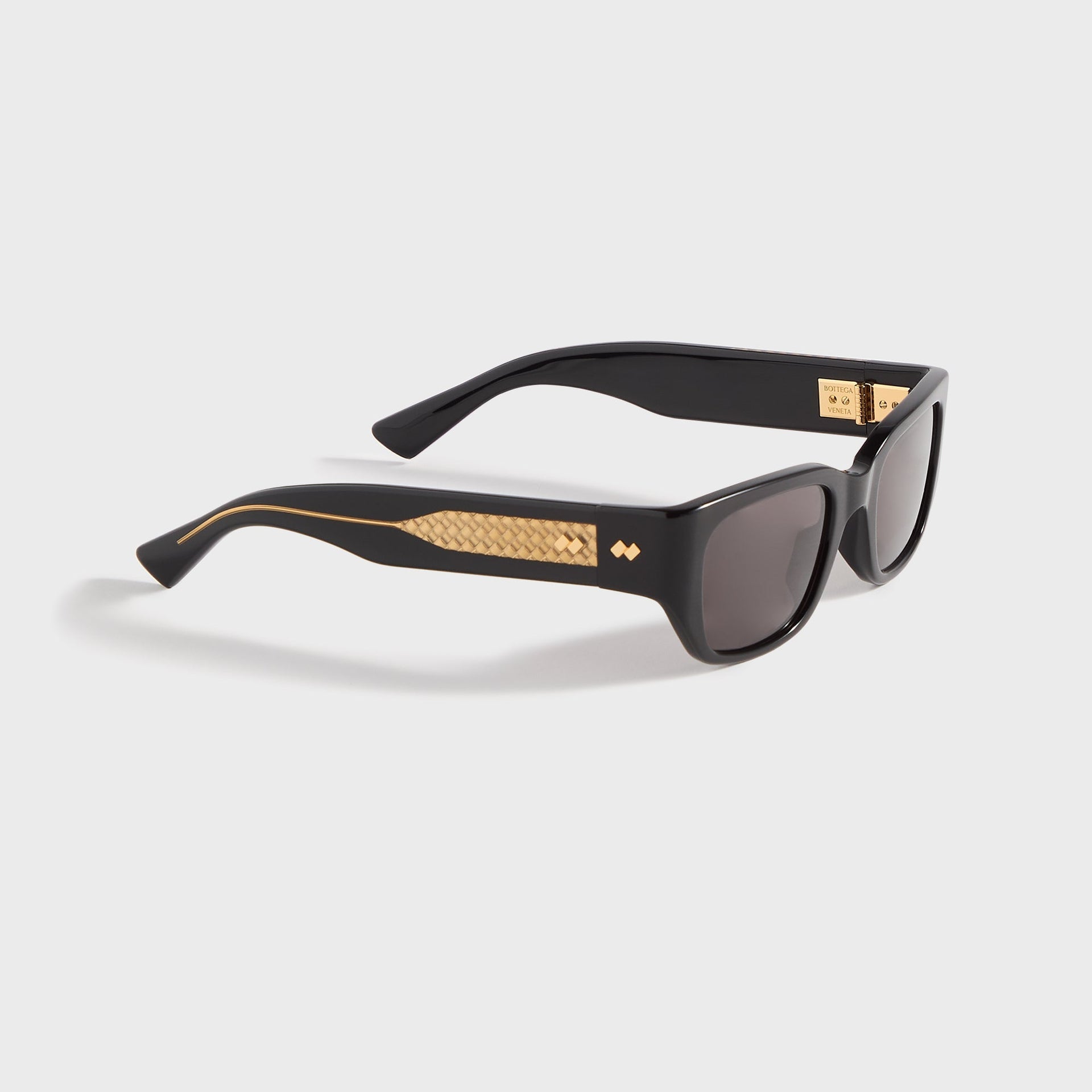 Bottega Veneta Recycled Acetate Sunglasses - Black / Grey