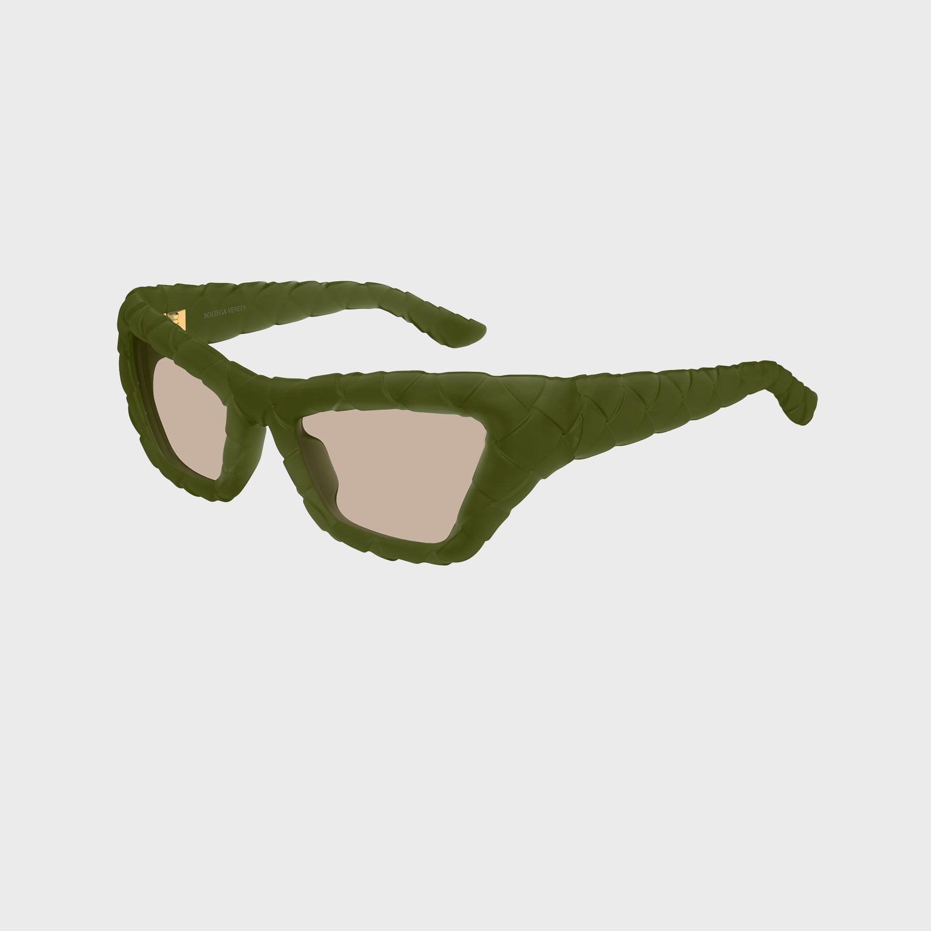 Bottega Veneta Bio Injection Sunglasses - Green / Grey