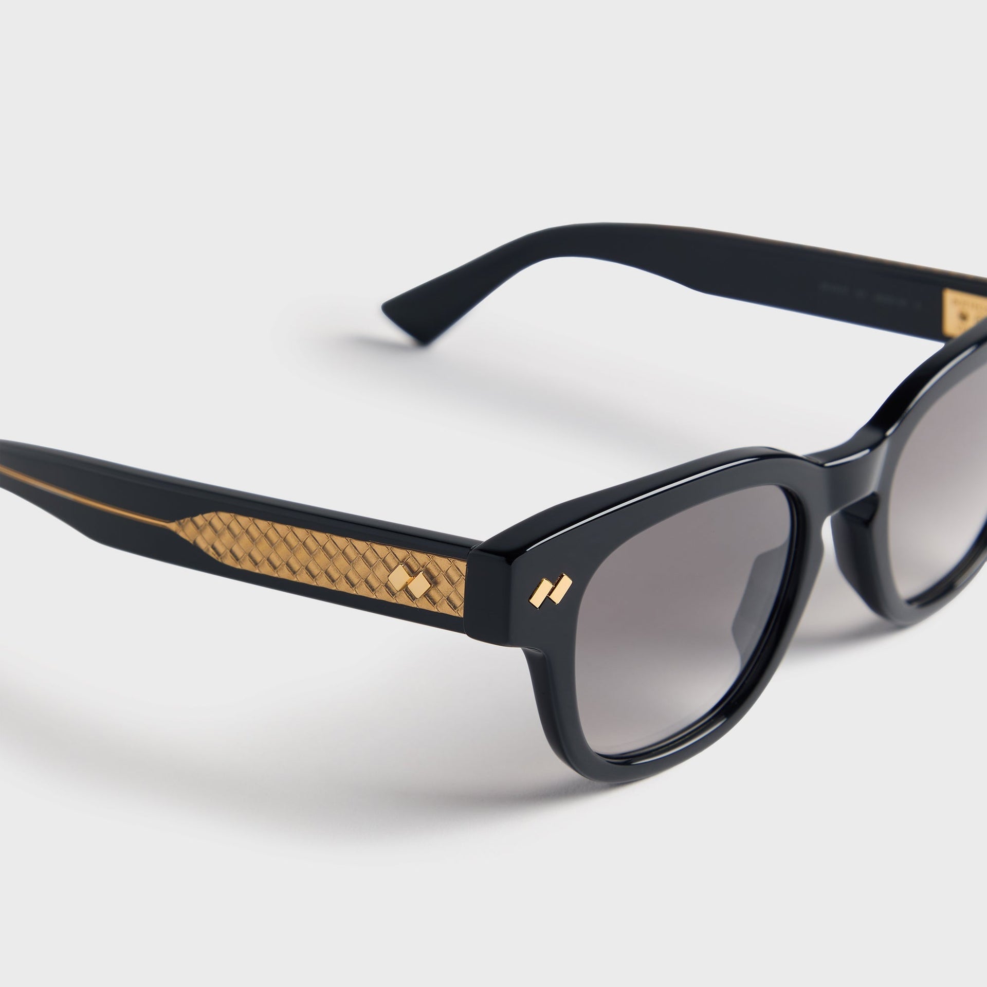 Bottega Veneta BV1441S Recycled Acetate Sunglasses - Black / Grey