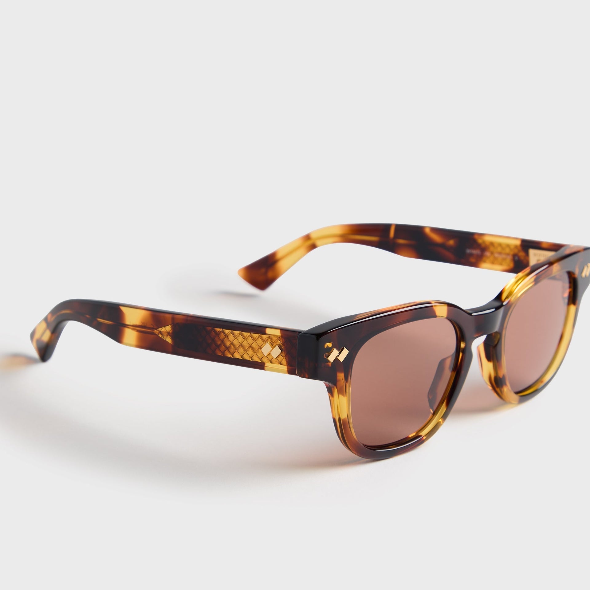 Bottega Veneta Square Acetate Sunglasses - Havana / Brown