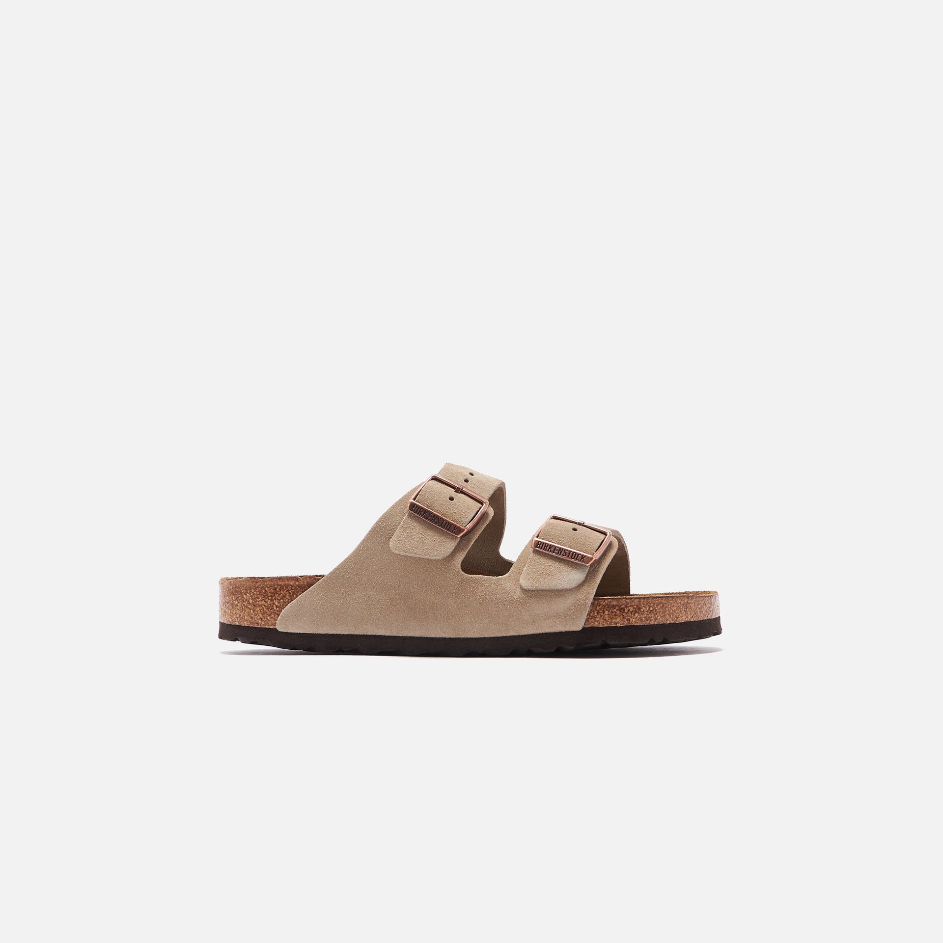Birkenstock Arizona Semelle Souple En Daim - Taupe