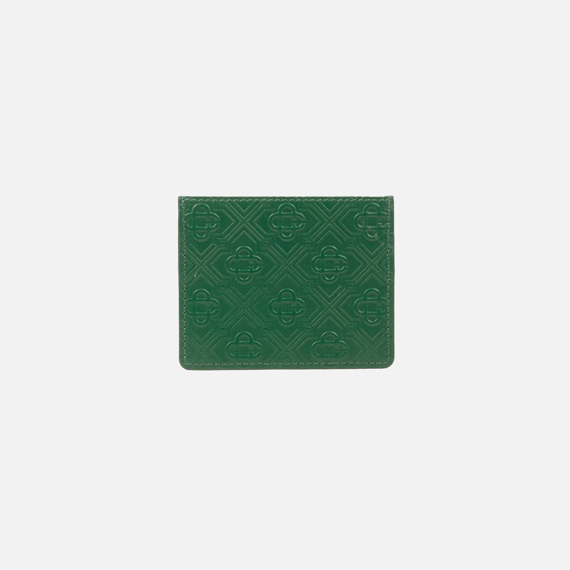 Casablanca Embossed Card Holder - Evergreen