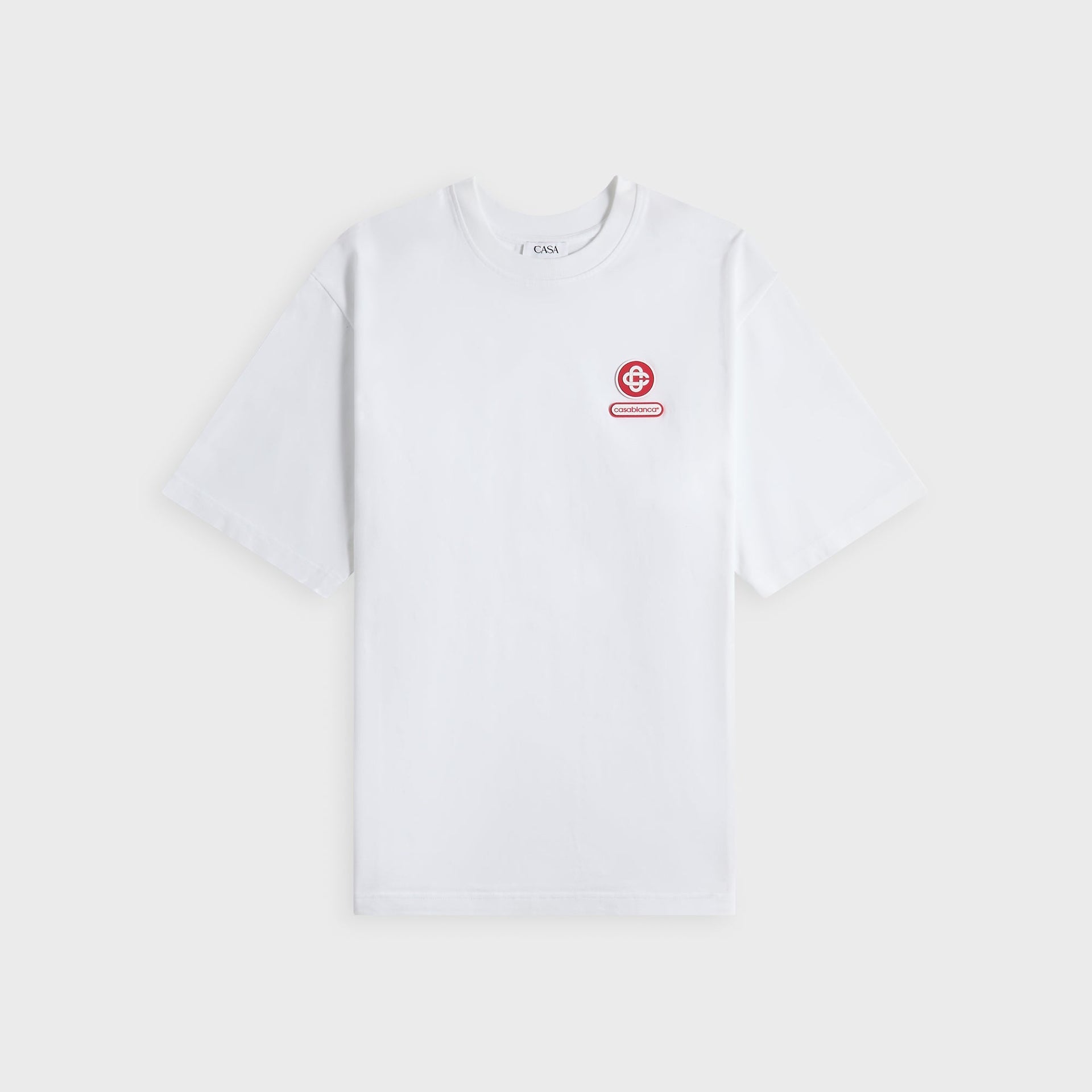 Casablanca Logo Patch Oversized Tee - White
