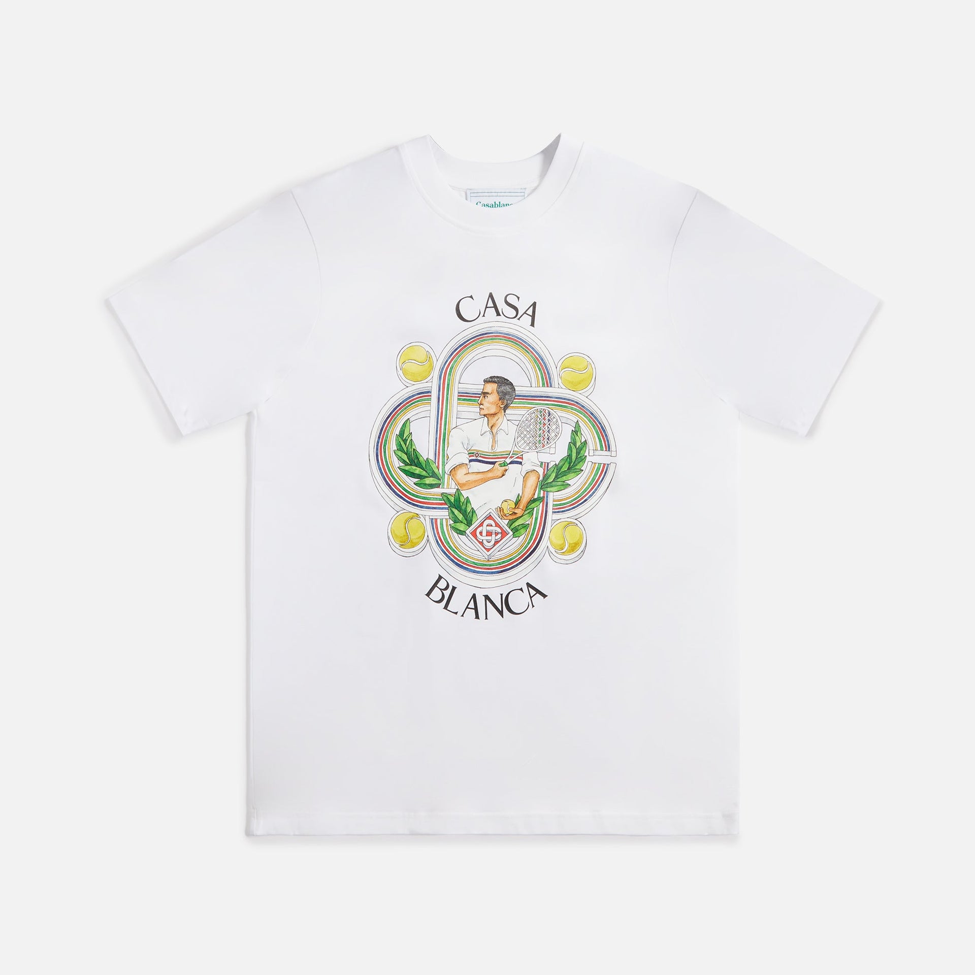 Casablanca Le Joueur Printed Tee - White