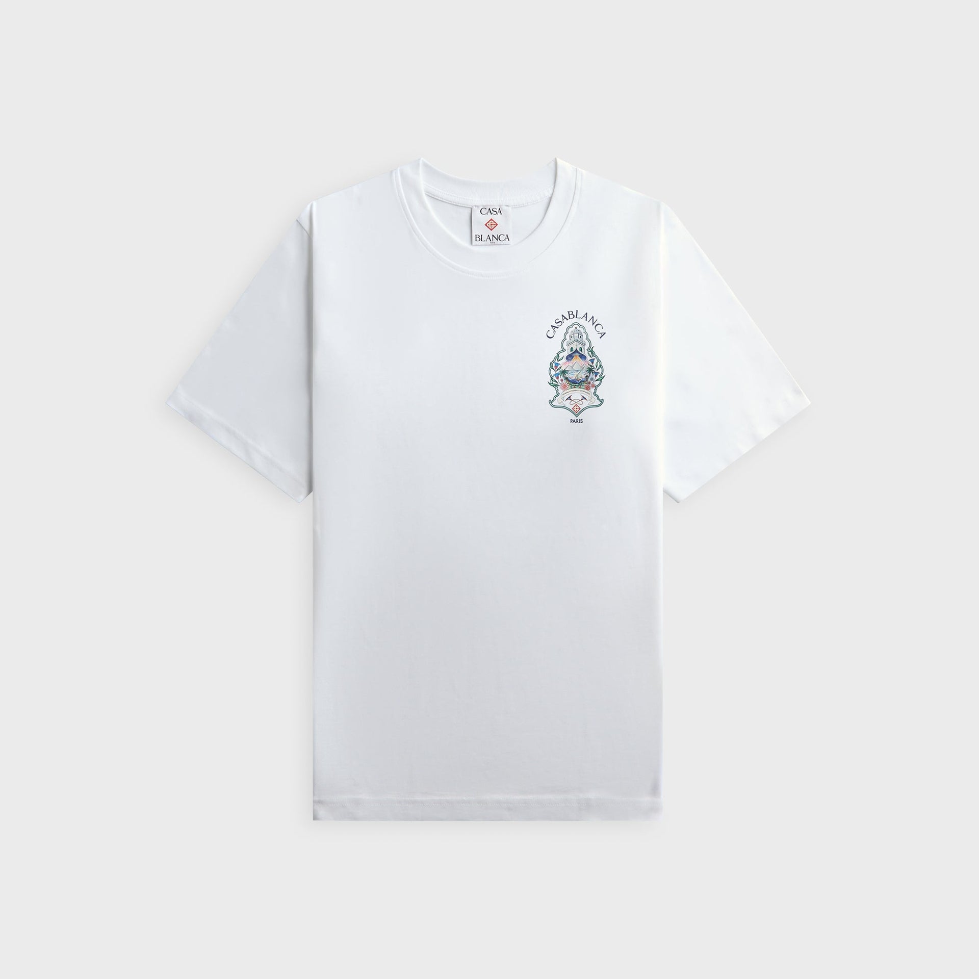 Casablanca Hotel Emblem Short Sleeve Tee - White