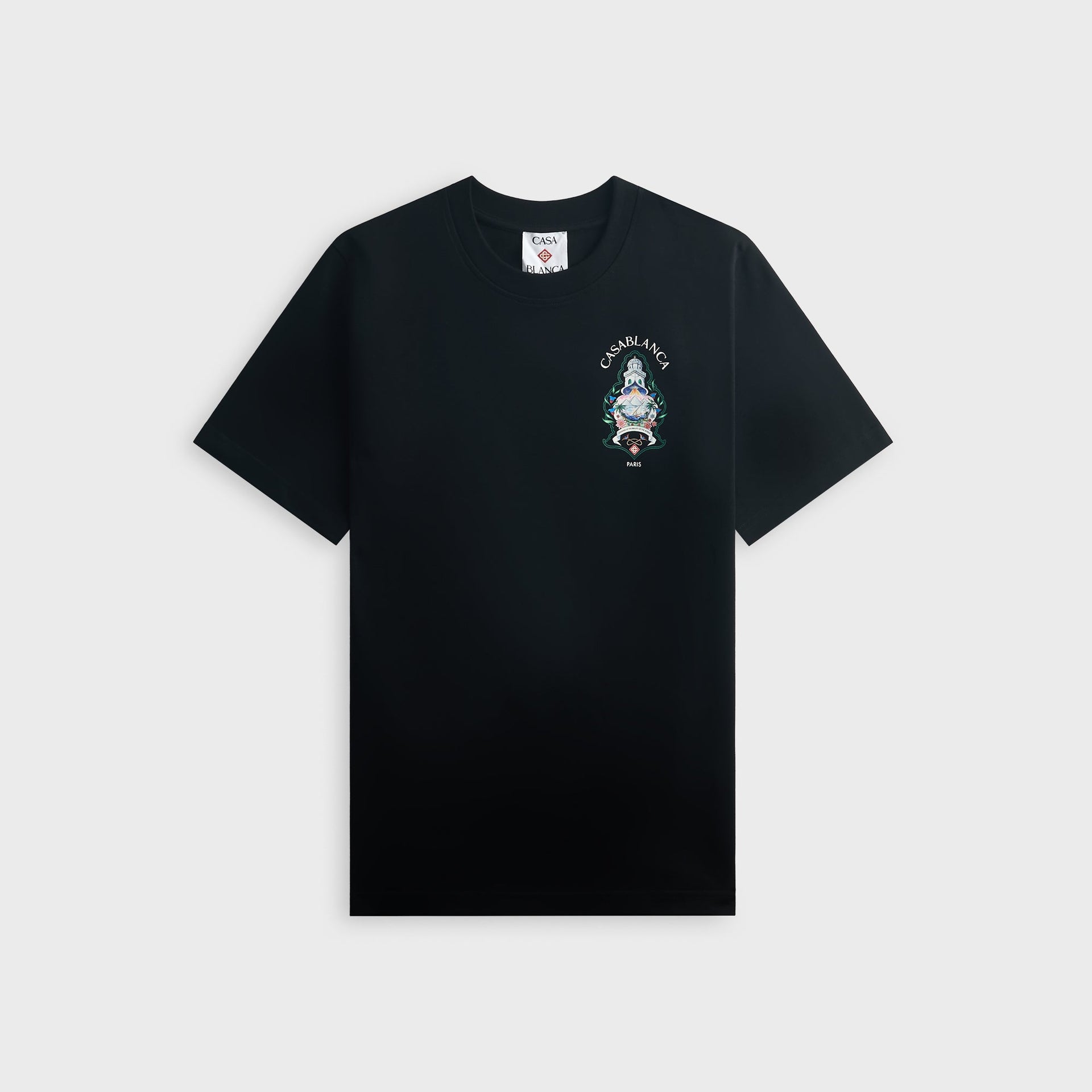 Casablanca Hotel Emblem Short Sleeve Tee - Black