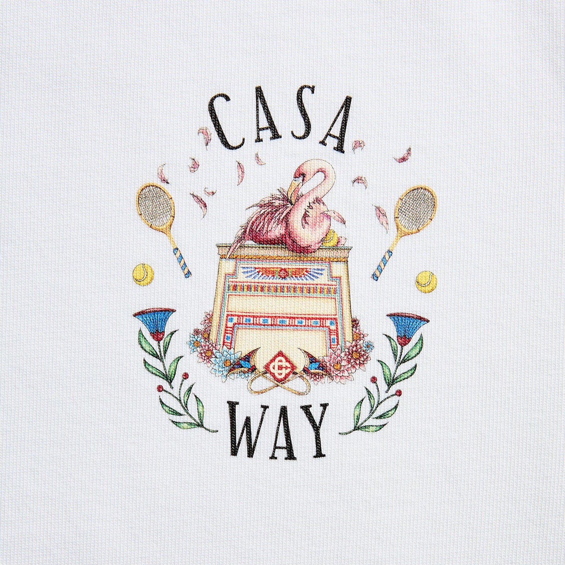 Casablanca Casa Way Short Sleeve Tee - White