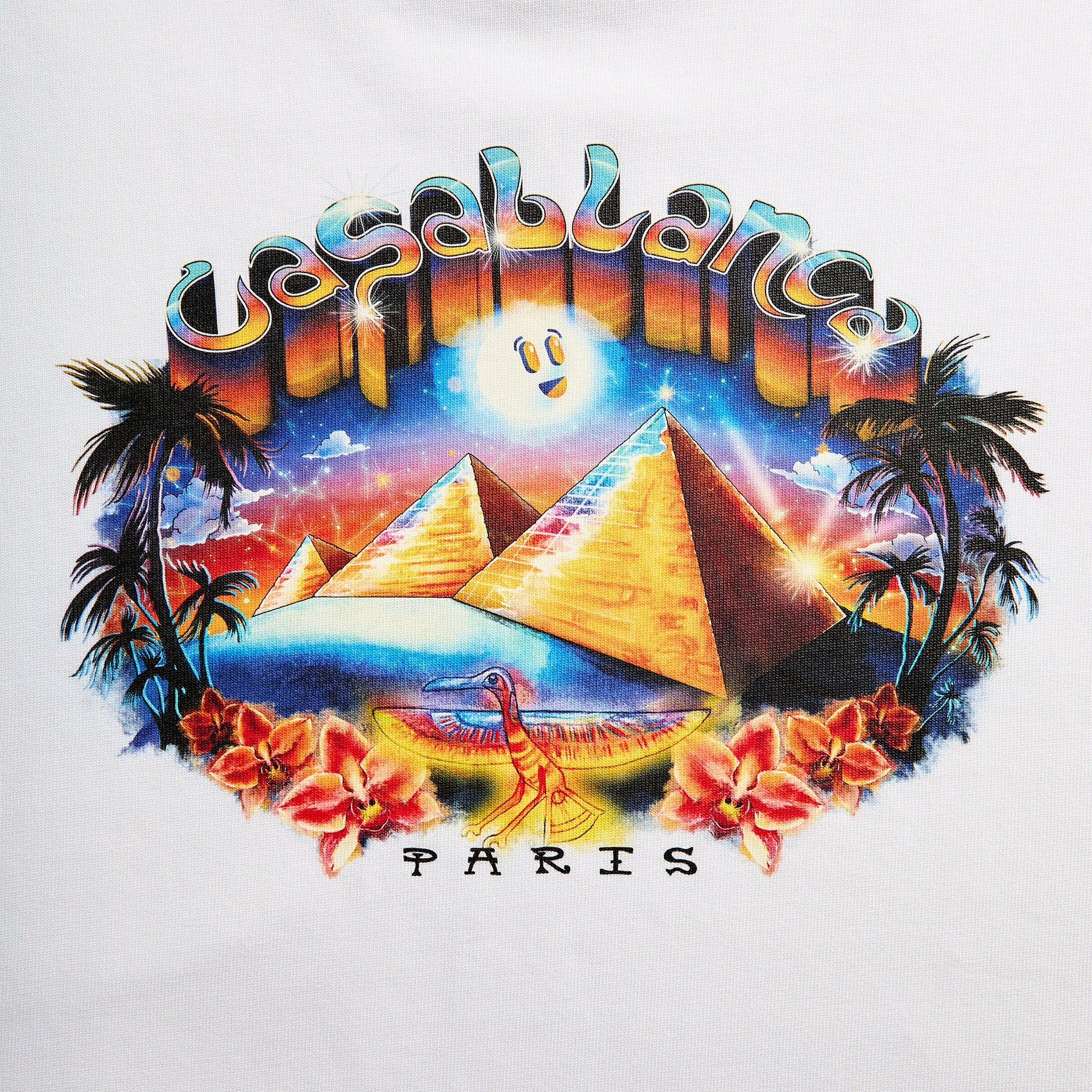 Casablanca Tourism Short Sleeve Tee - White