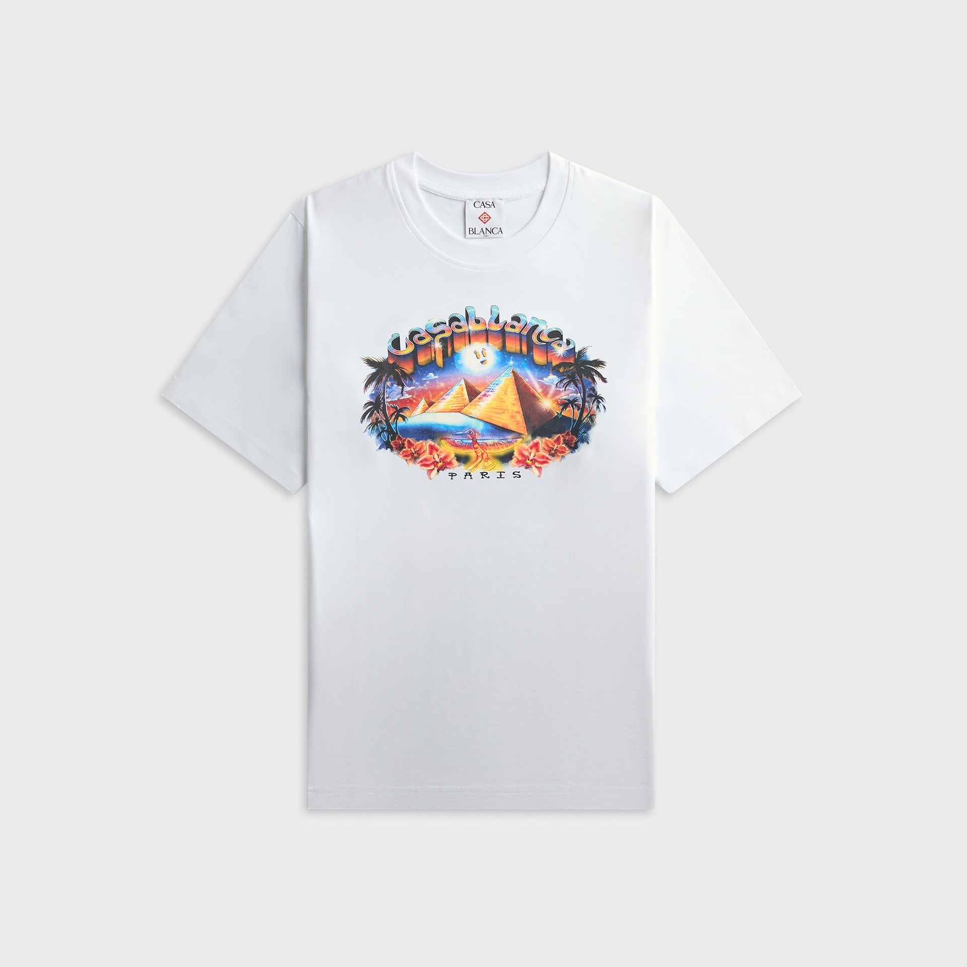 Casablanca Tourism Short Sleeve Tee - White