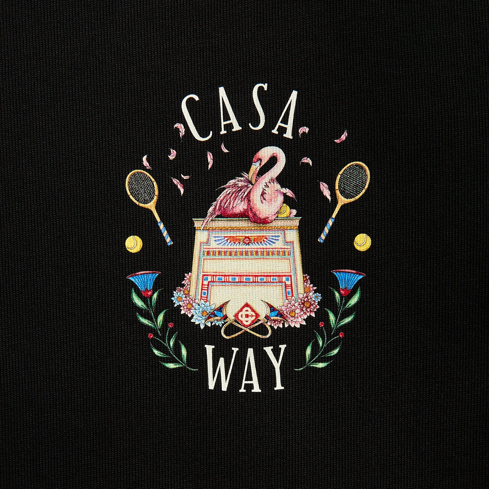 Casablanca Casa Way Short Sleeve Tee - Black