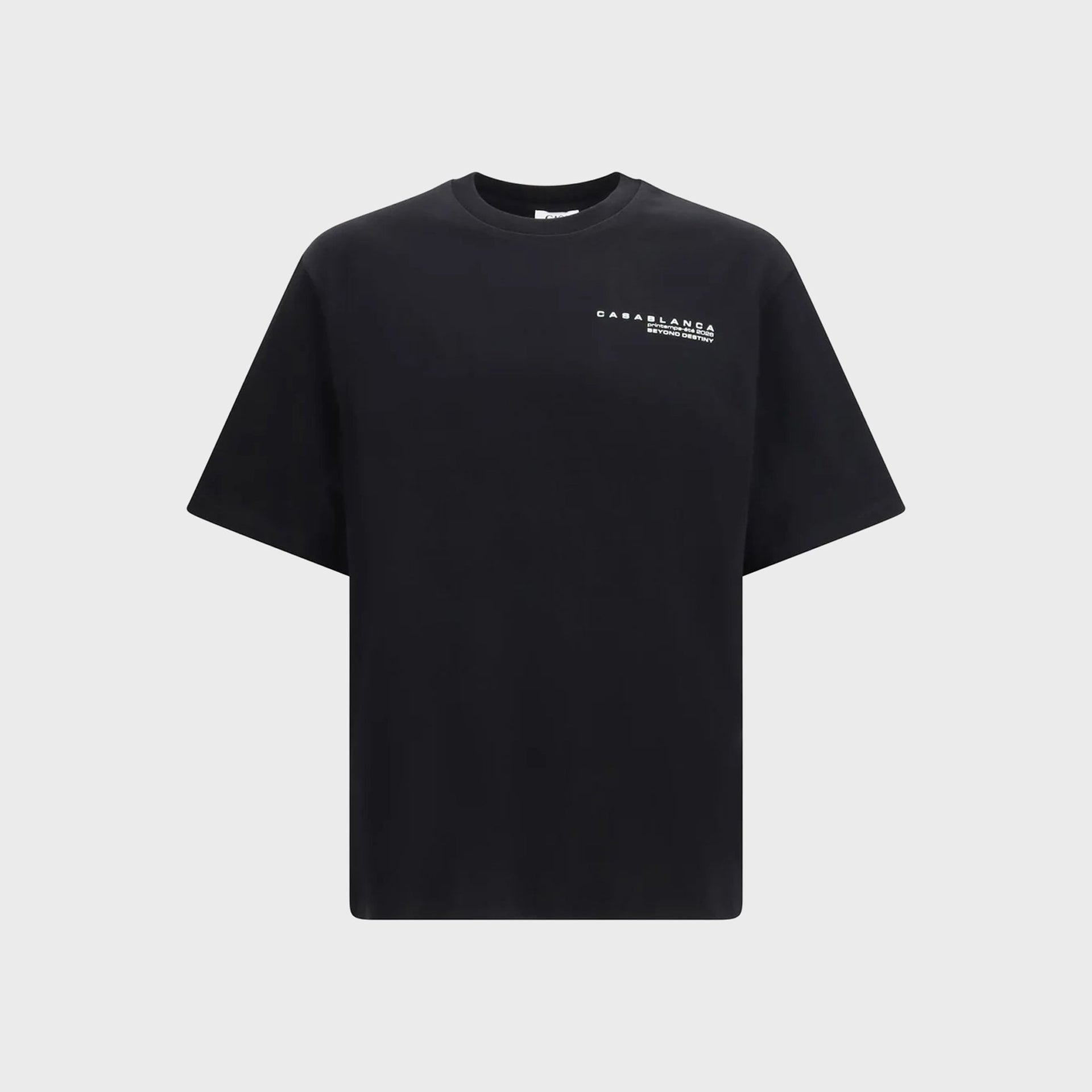 Casablanca Glitch Orchid Oversized Tee - Black