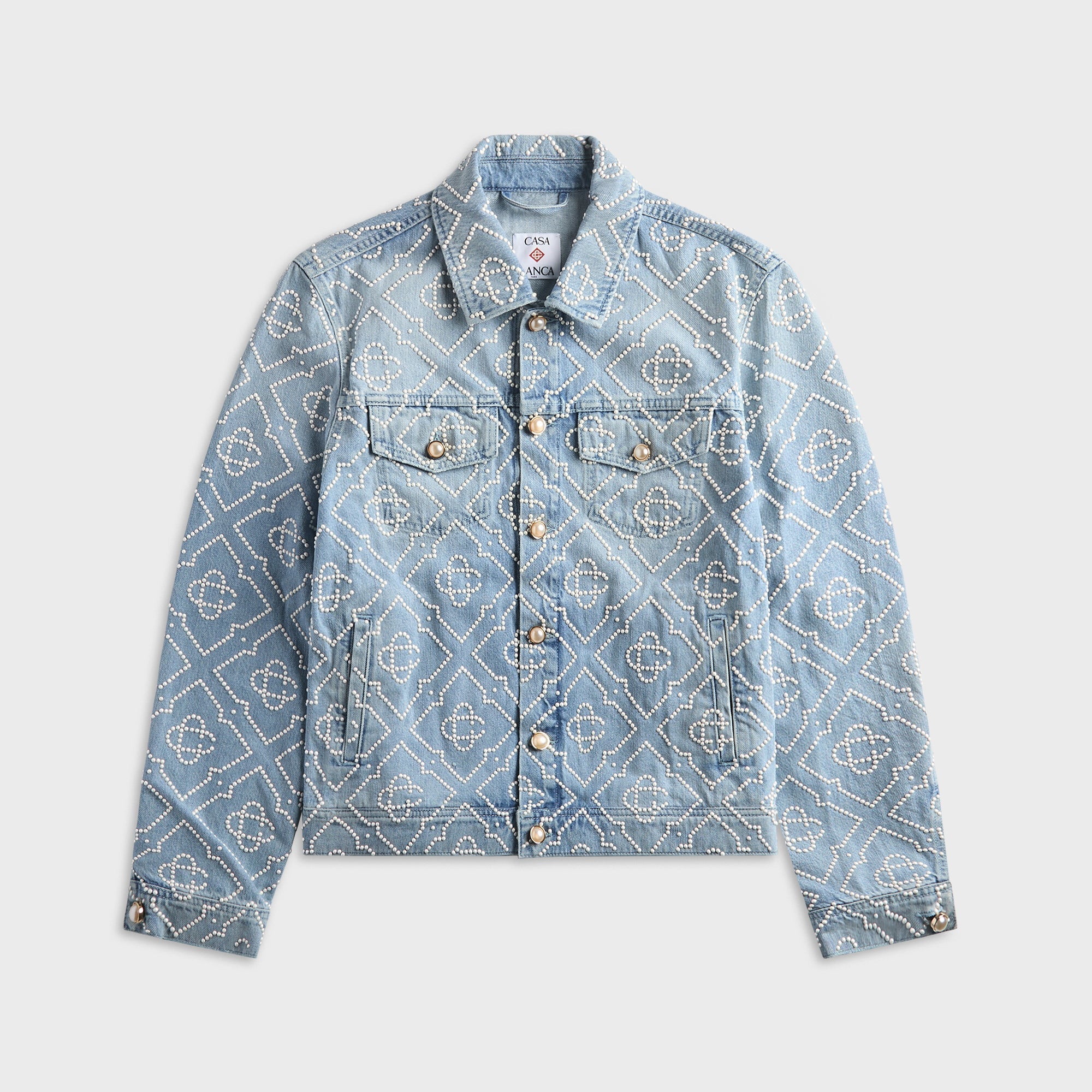 Casablanca Pearl Denim Jacket - Blue – Kith Europe