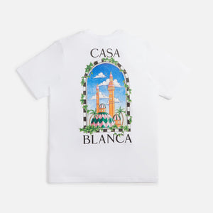 Casablanca Vue De Damas Printed Tee - White