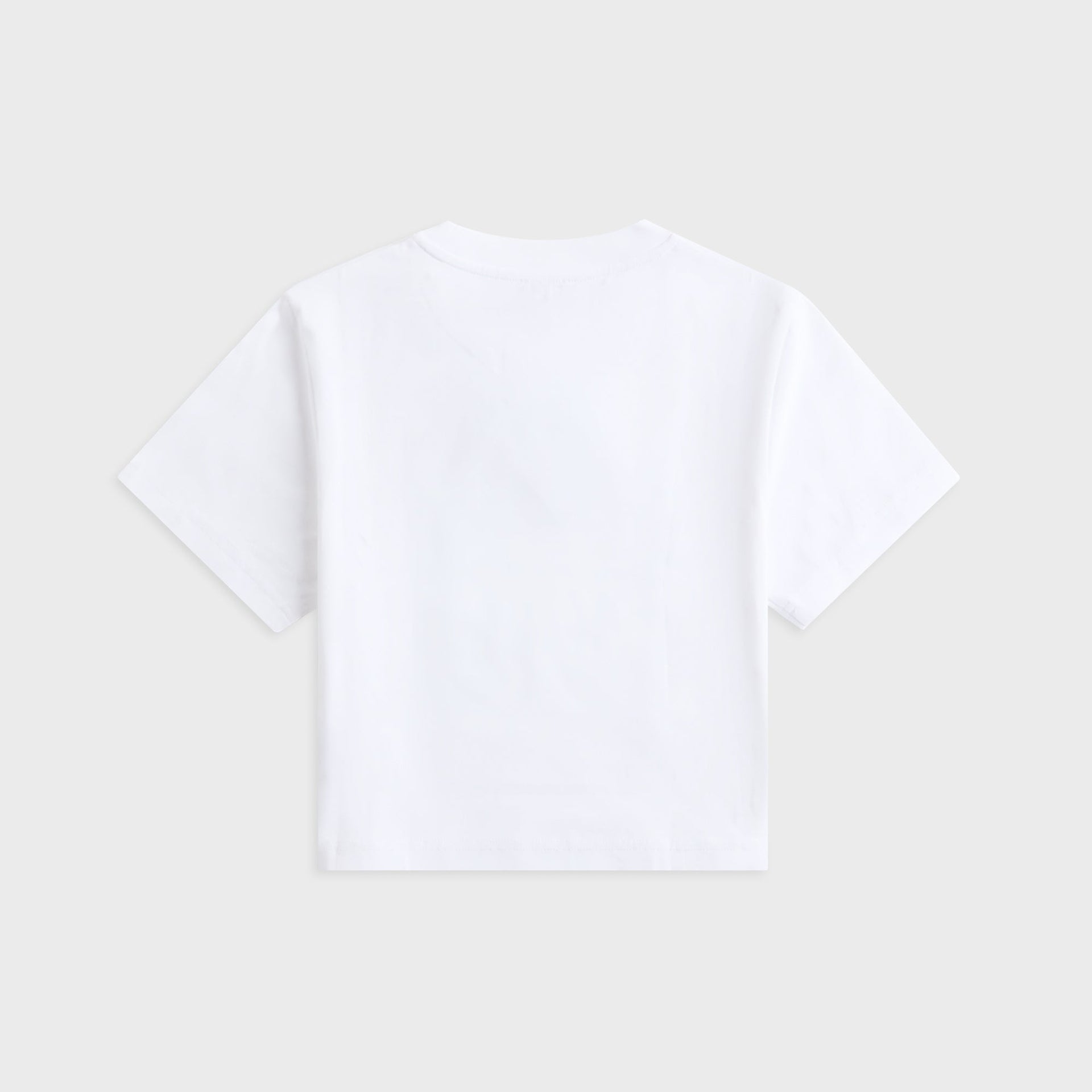 Casablanca Orange Mascot Printed Cropped Baby Tee - White