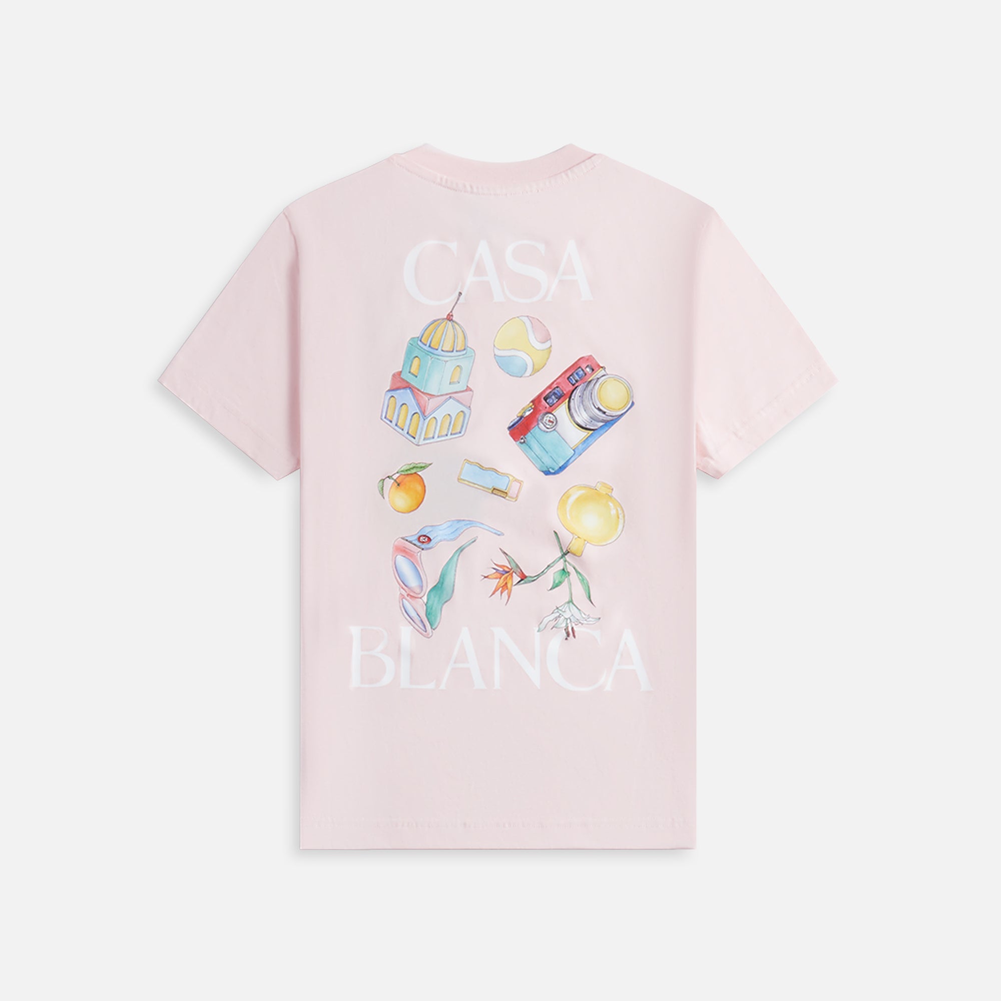 Tシャツ・カットソー Casablanca Pink cotton t-shirt Casablanca Pink Organic Cotton T-Shirt Casablanca