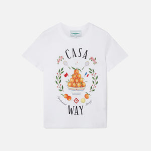 Casablanca Casa Way Printed Fitted Tee - White