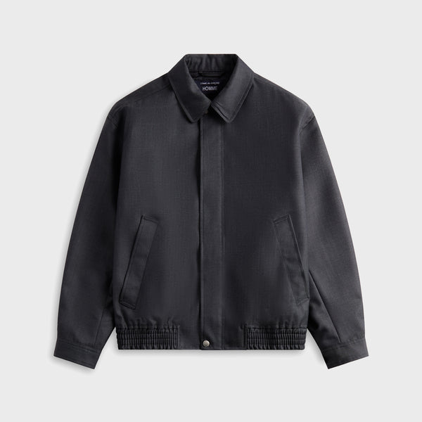 OHOTORO NAVY ジャケット Mannish Wool Blouson OHOTORO 】Mannish Wool Blouson/Navy