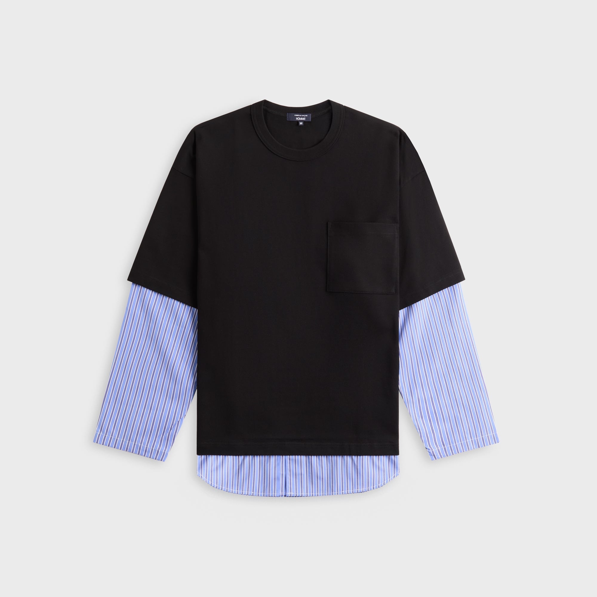 トップス comme de garcon homme plus Layered Tee CDG Homme Layered Tee - Black – Kith Europe