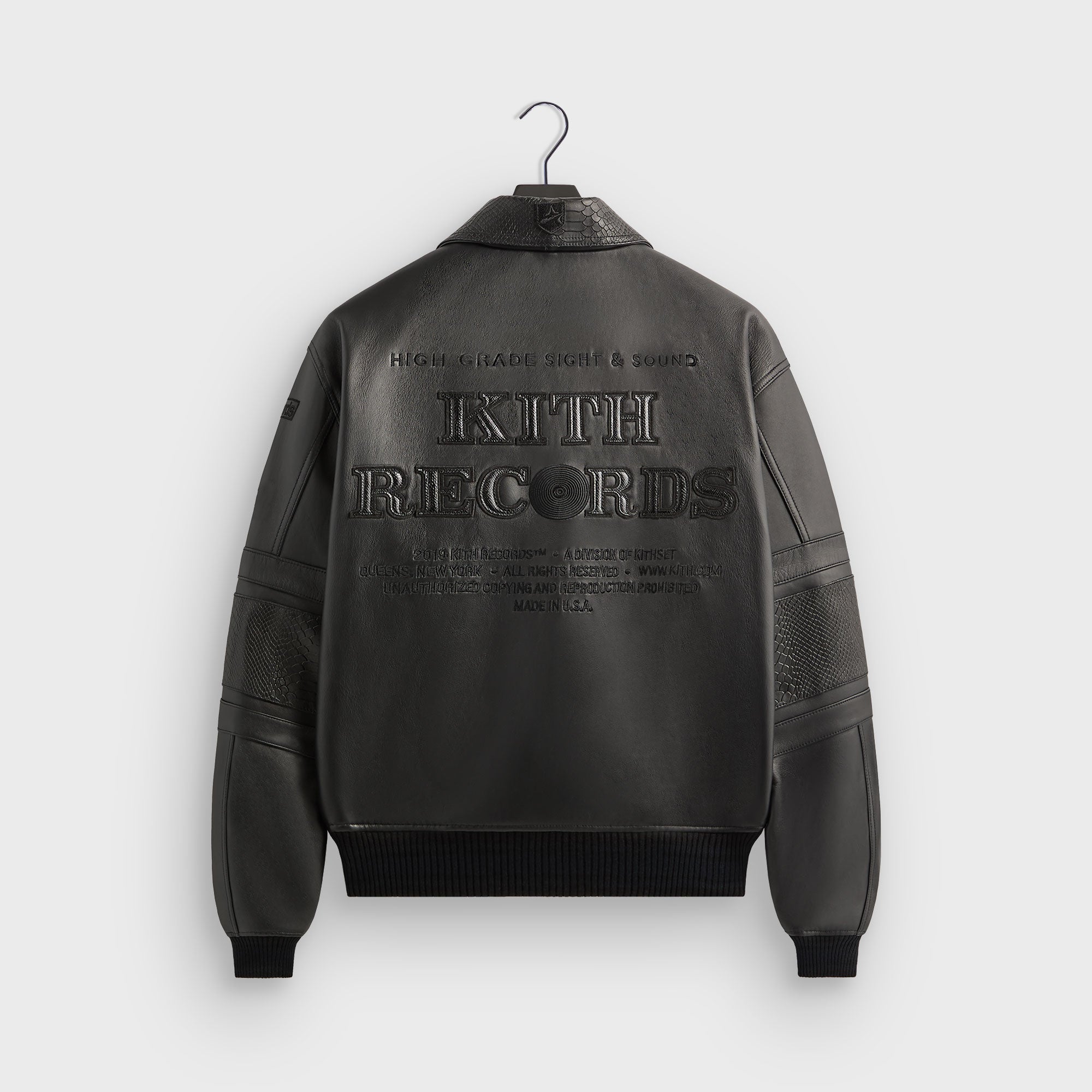 Kith Records for AVIREX Legend Bomber Jacket - Black – Kith Europe