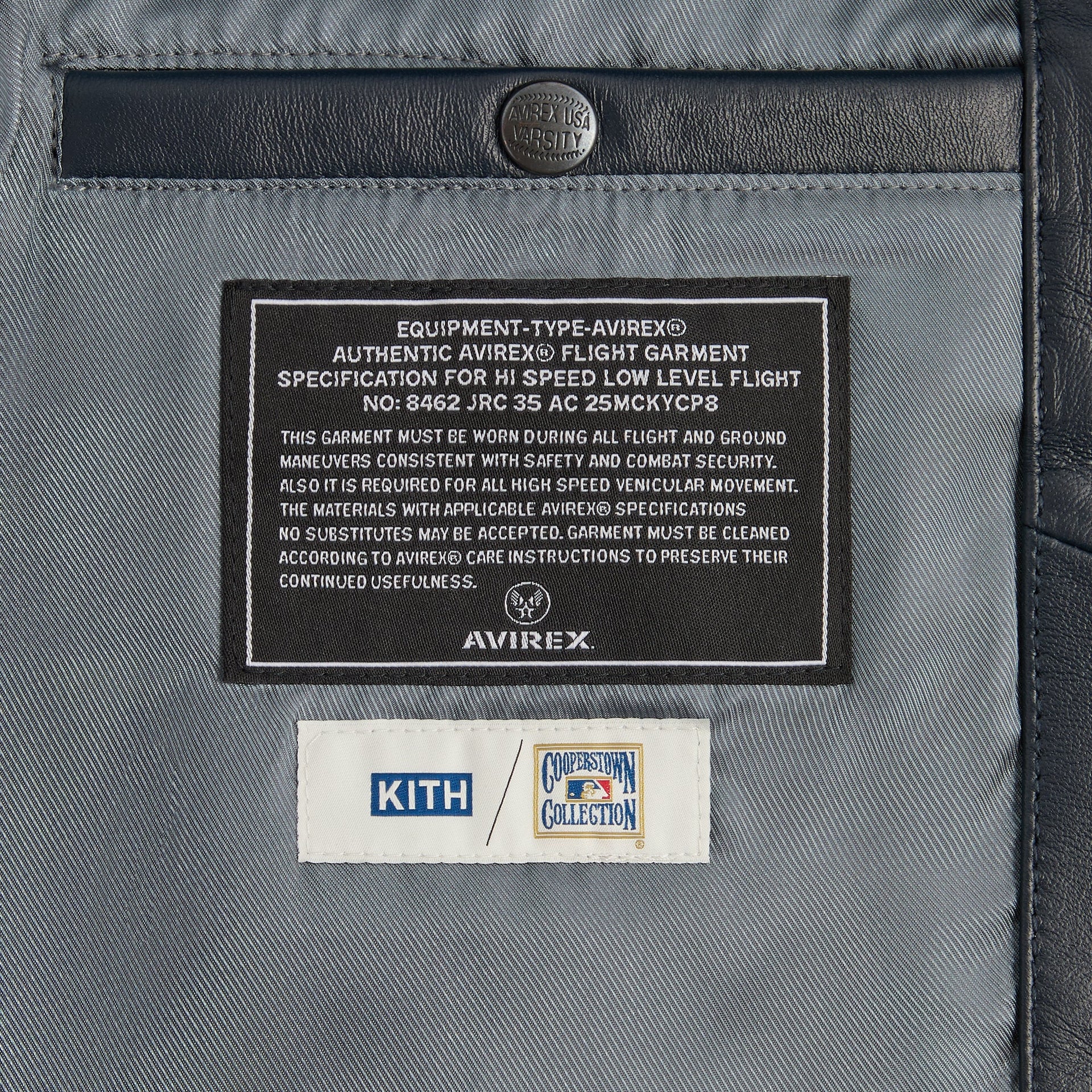 Kith & AVIREX for the New York Yankees Leather Jacket - Nocturnal / Snake