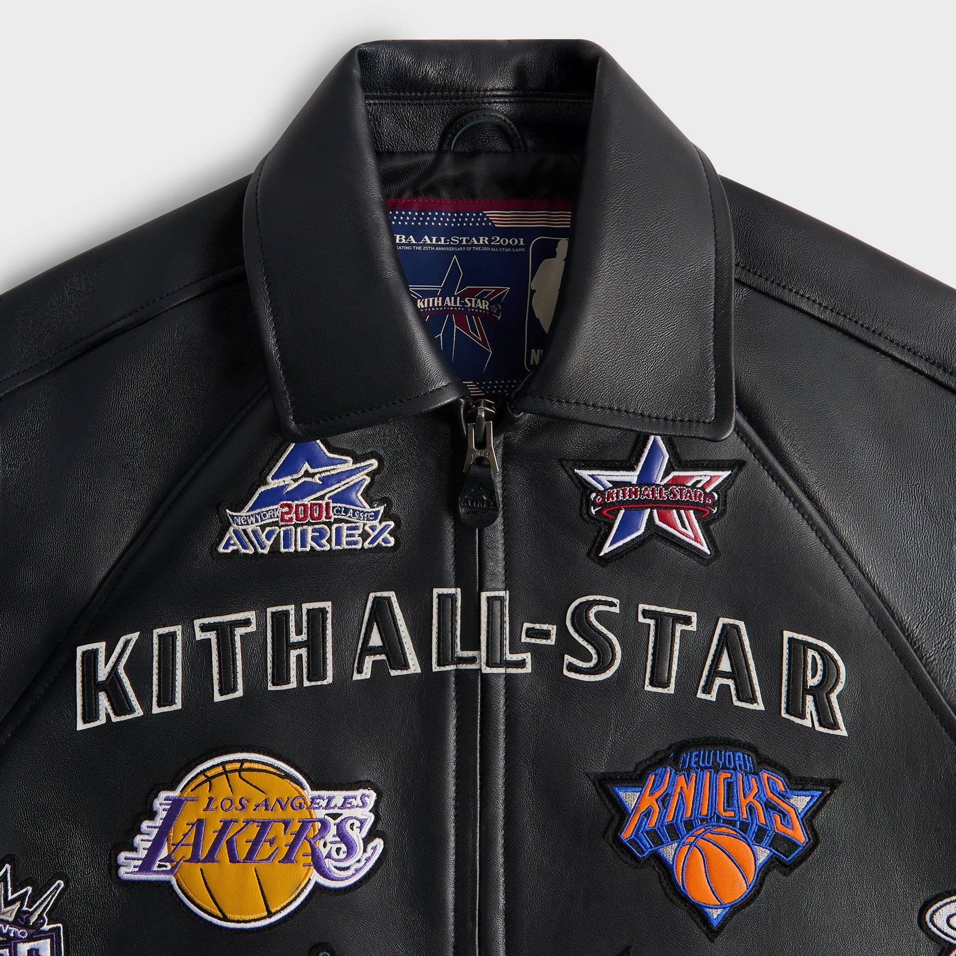 Kith & AVIREX for NBA All-Star Bomber Jacket - Black / Multi - PH