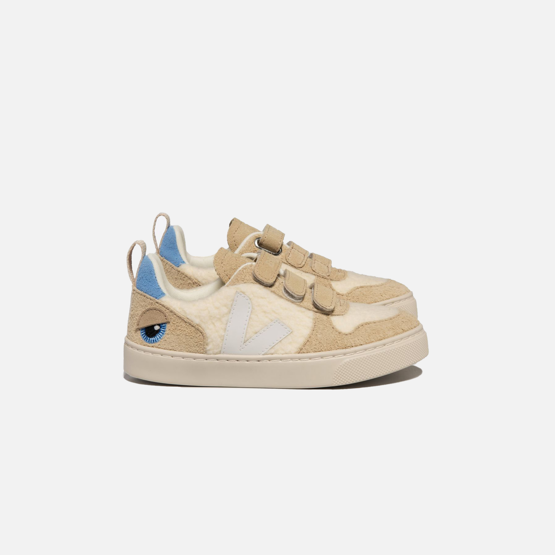 Veja x BigStuffed Small V-10 Fleece - Pure White