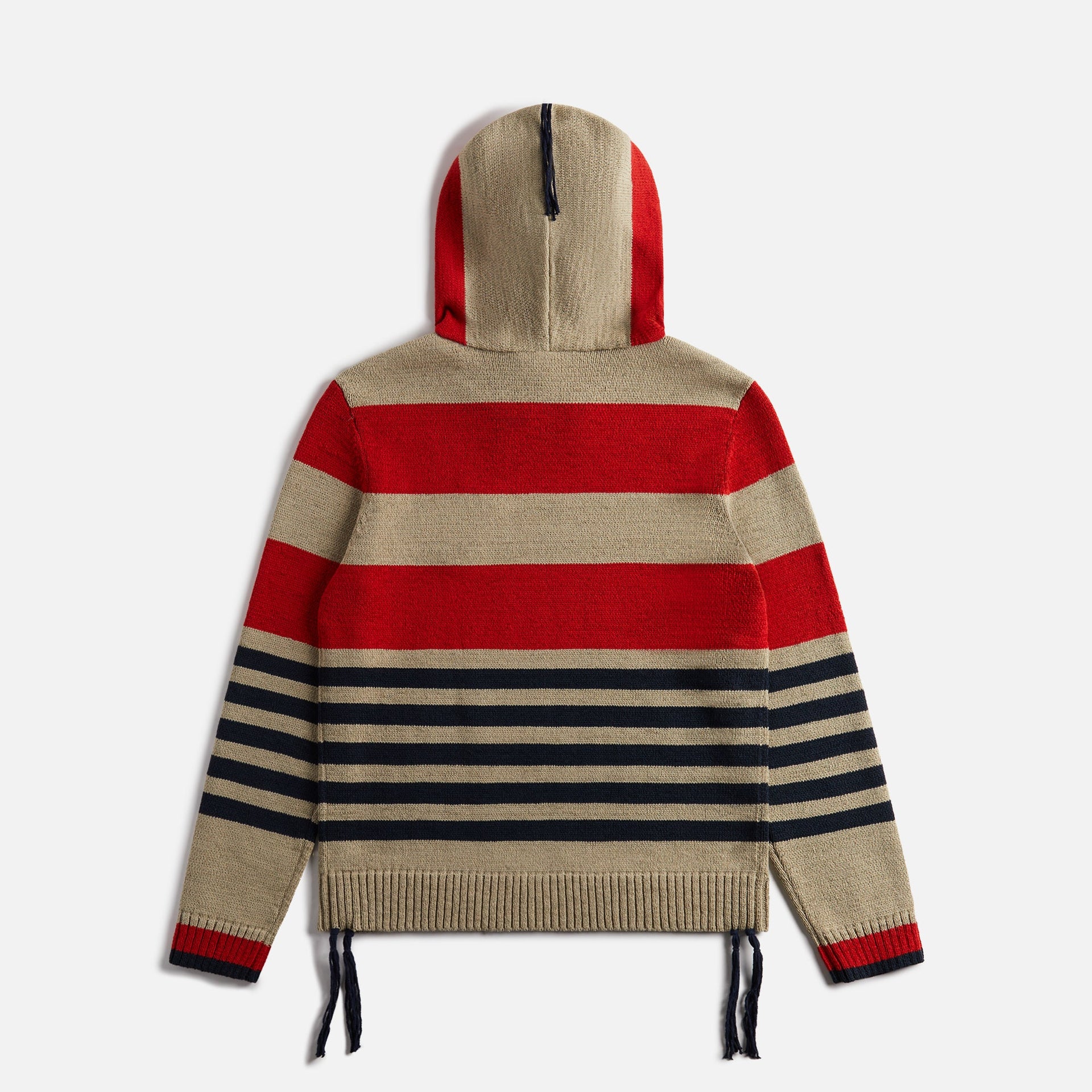 Craig Green Stripe Hooded Jumper - Red Landscape Stripe