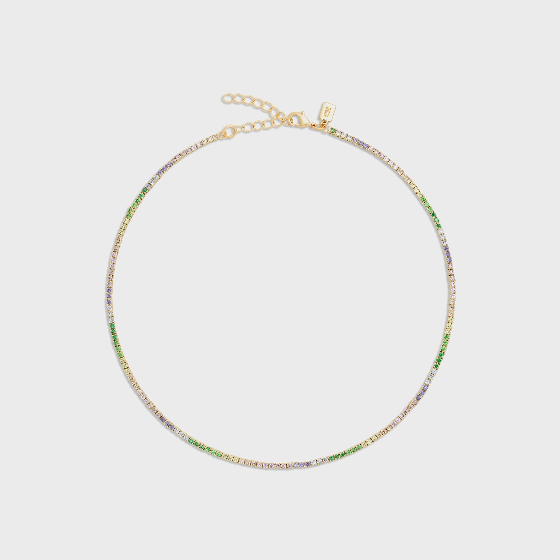 Crystal Haze Mini Serena Necklace - Pastel Multi