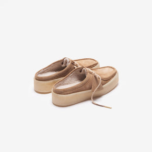 Clarks Wmns Wallabee Cup - Light Tan WLined
