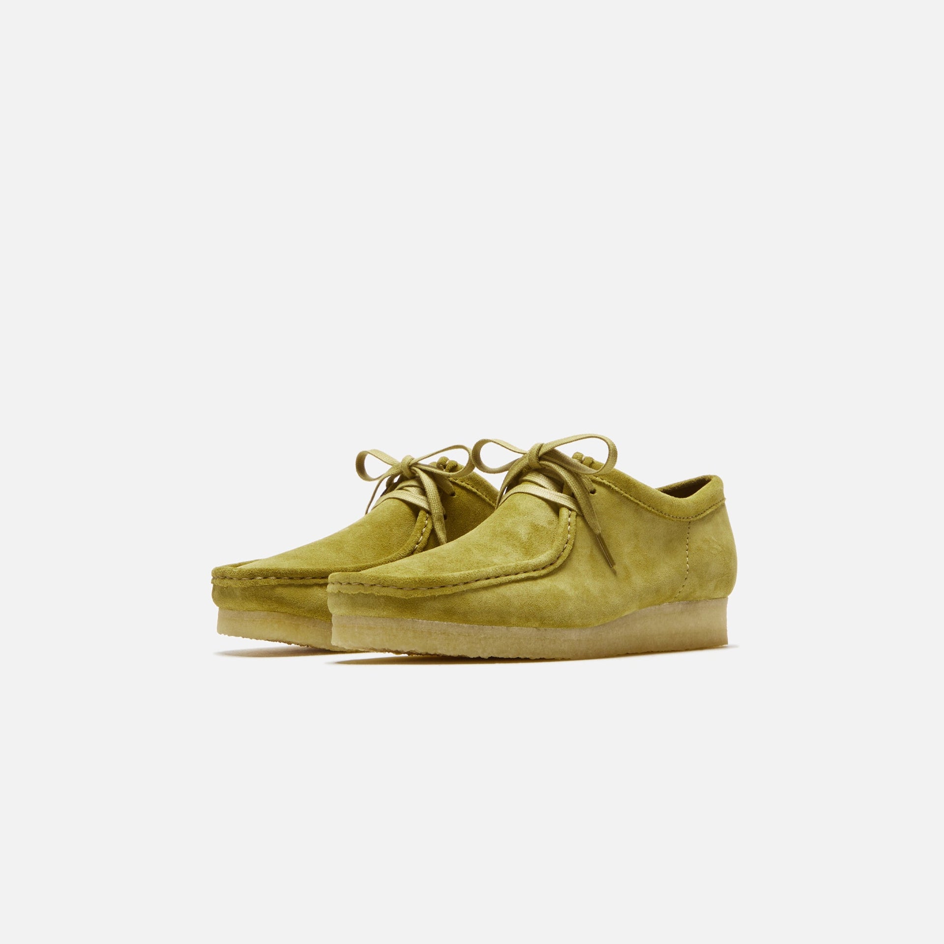 CLARKS RA#RACE430640 (013124 YS) Clarks Wallabee - Mid Green Suede